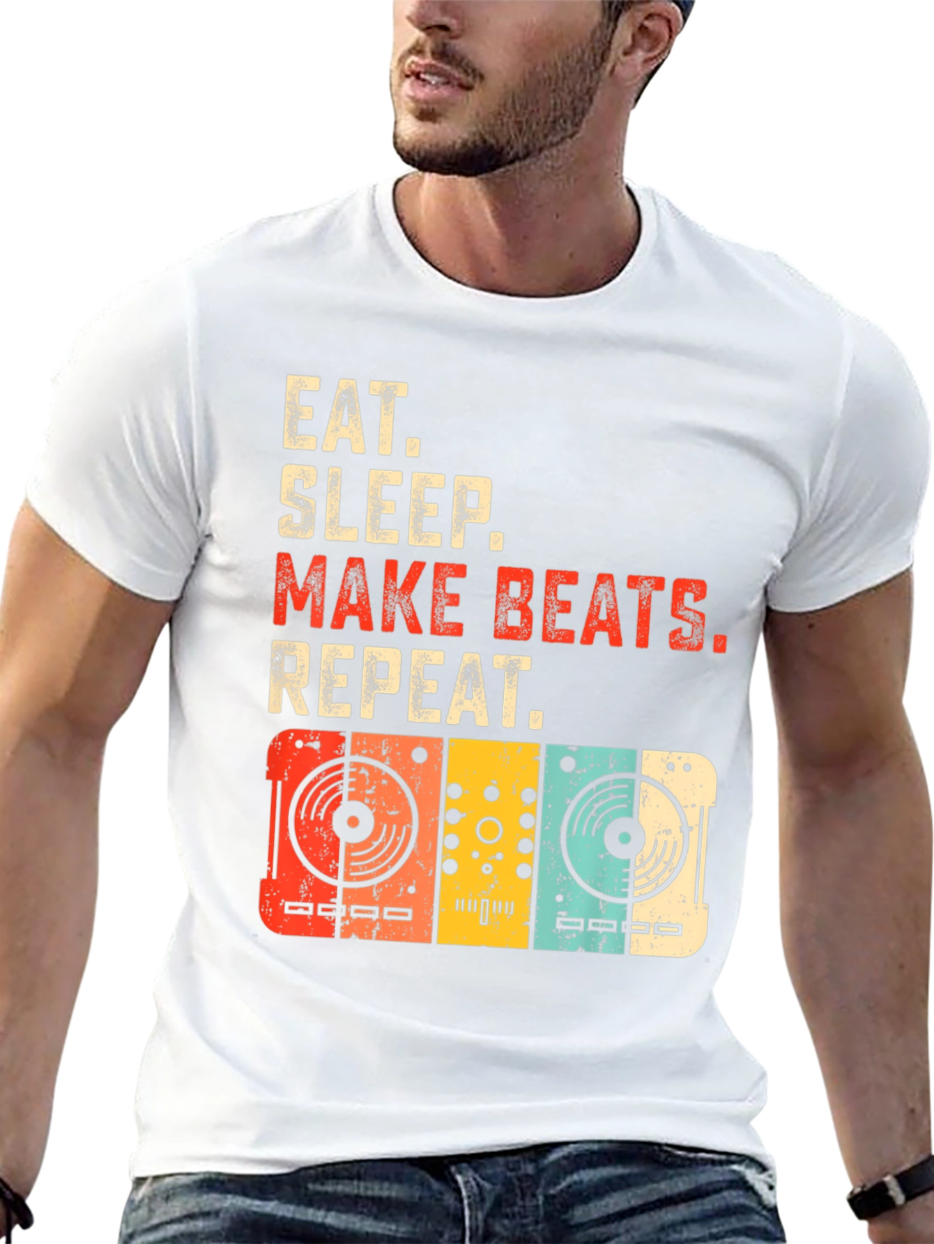 Eat Sleep Make Beats Repeat DJ T-Shirt