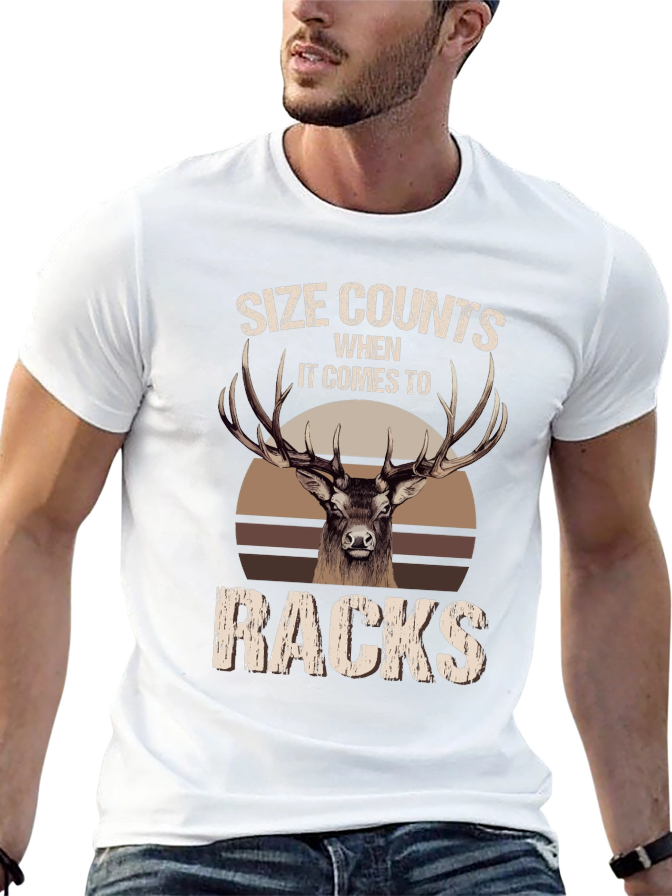 Size Counts Racks Deer Hunting T-Shirt