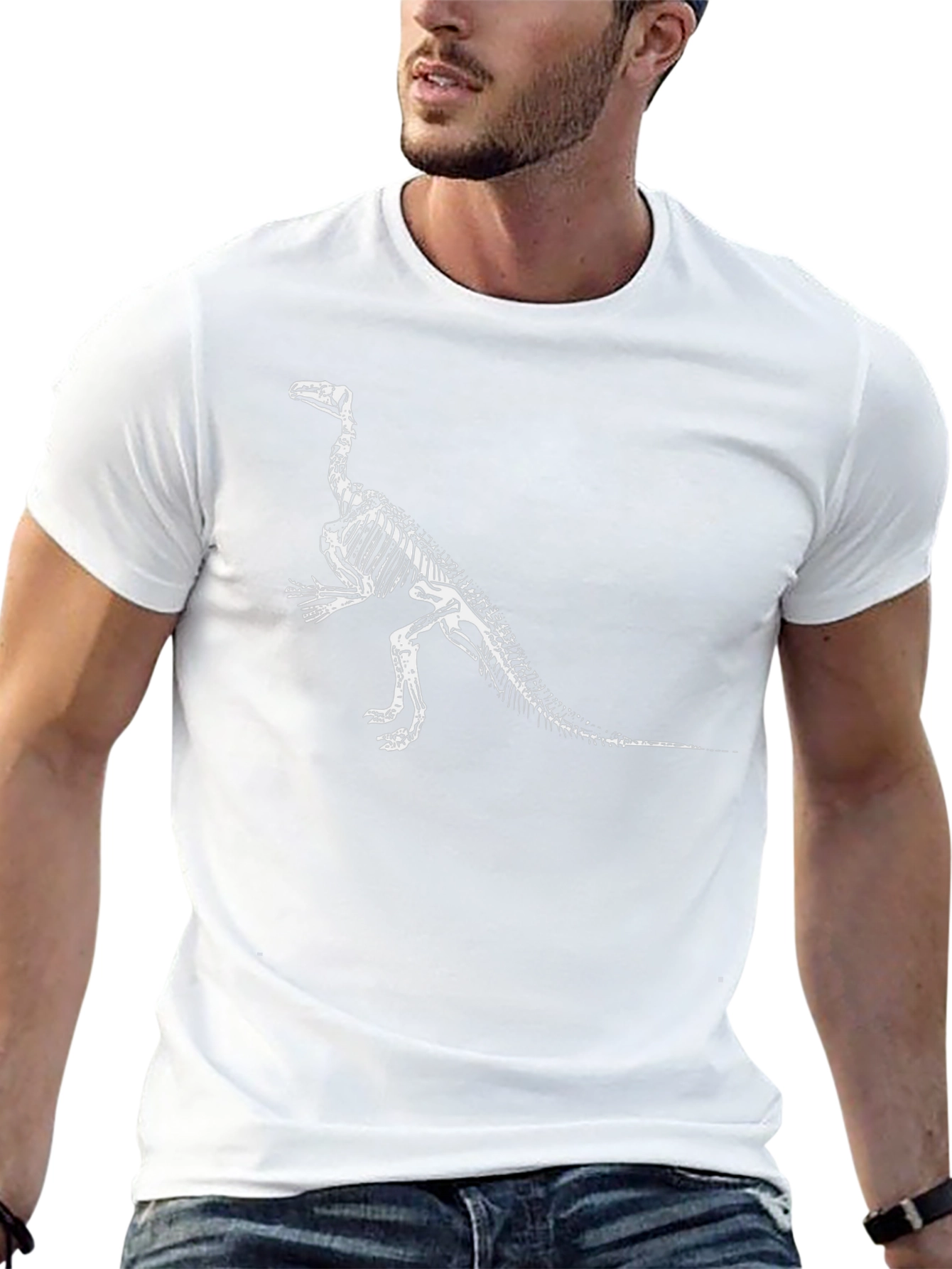 Dinosaur Skeleton Graphic T-Shirt