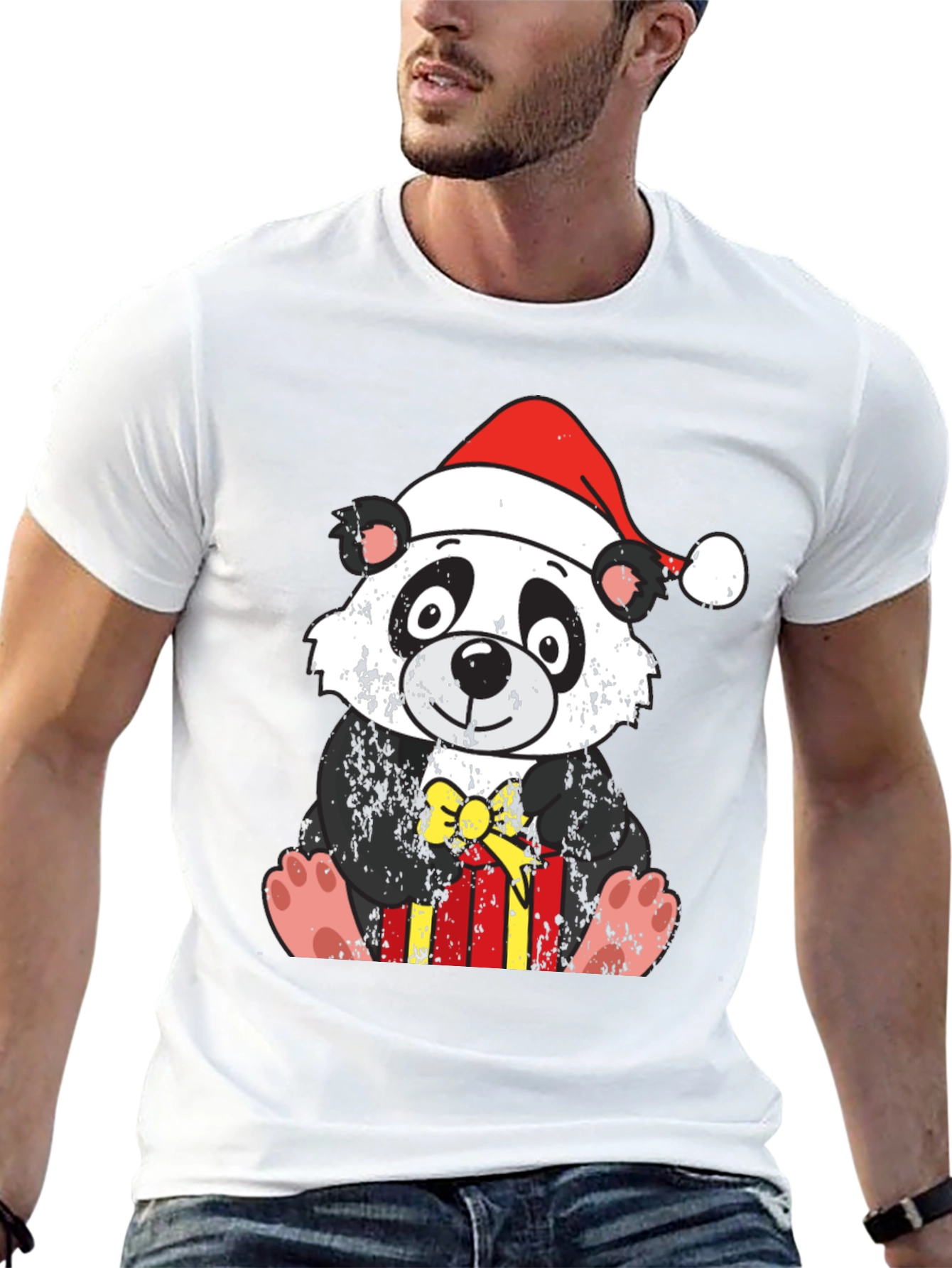 Festive Panda Christmas T-Shirt