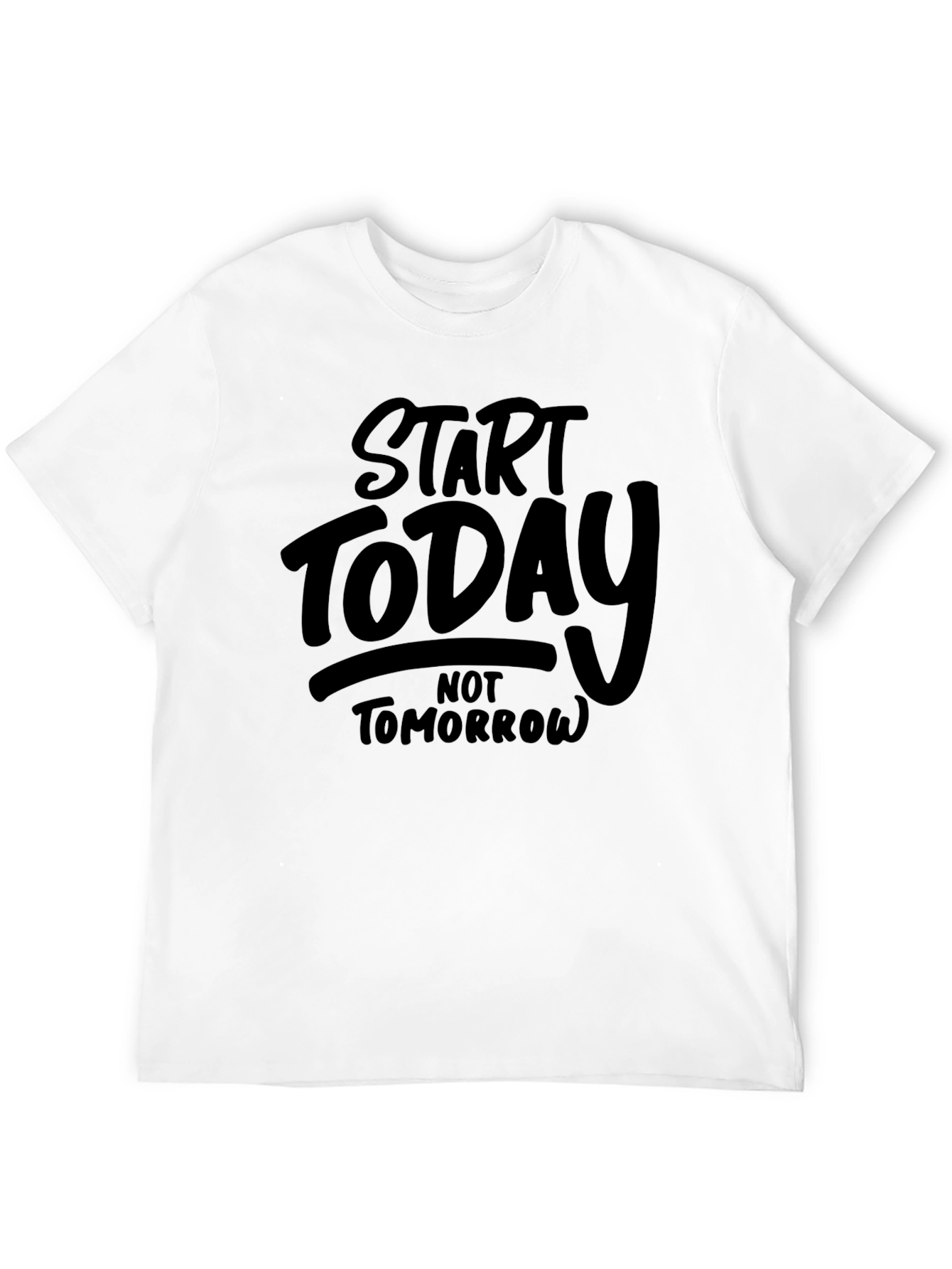 Start Today Black Graphic Tee