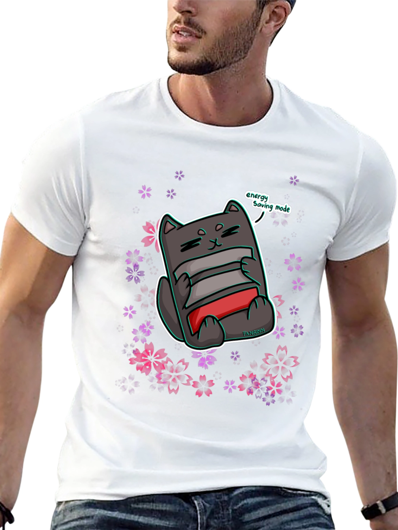 Energy Saving Cat T-Shirt