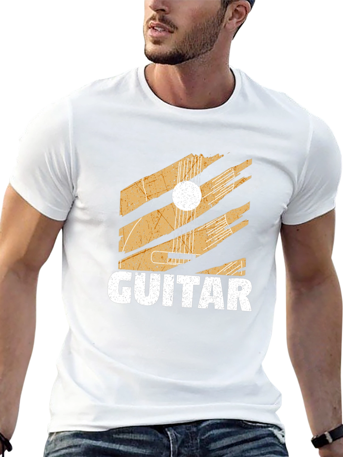 Guitar Graphic Tee - Classic Style Comfortable Fit