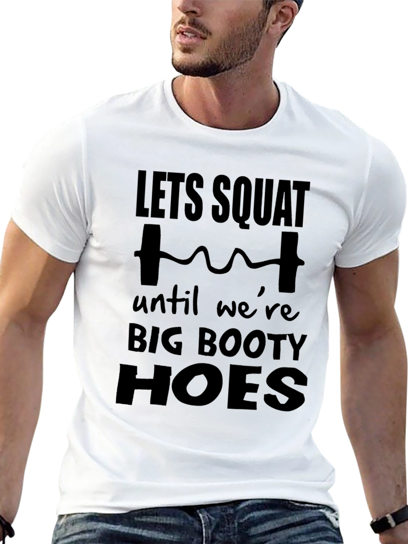Lets Squat Graphic Tee - Black