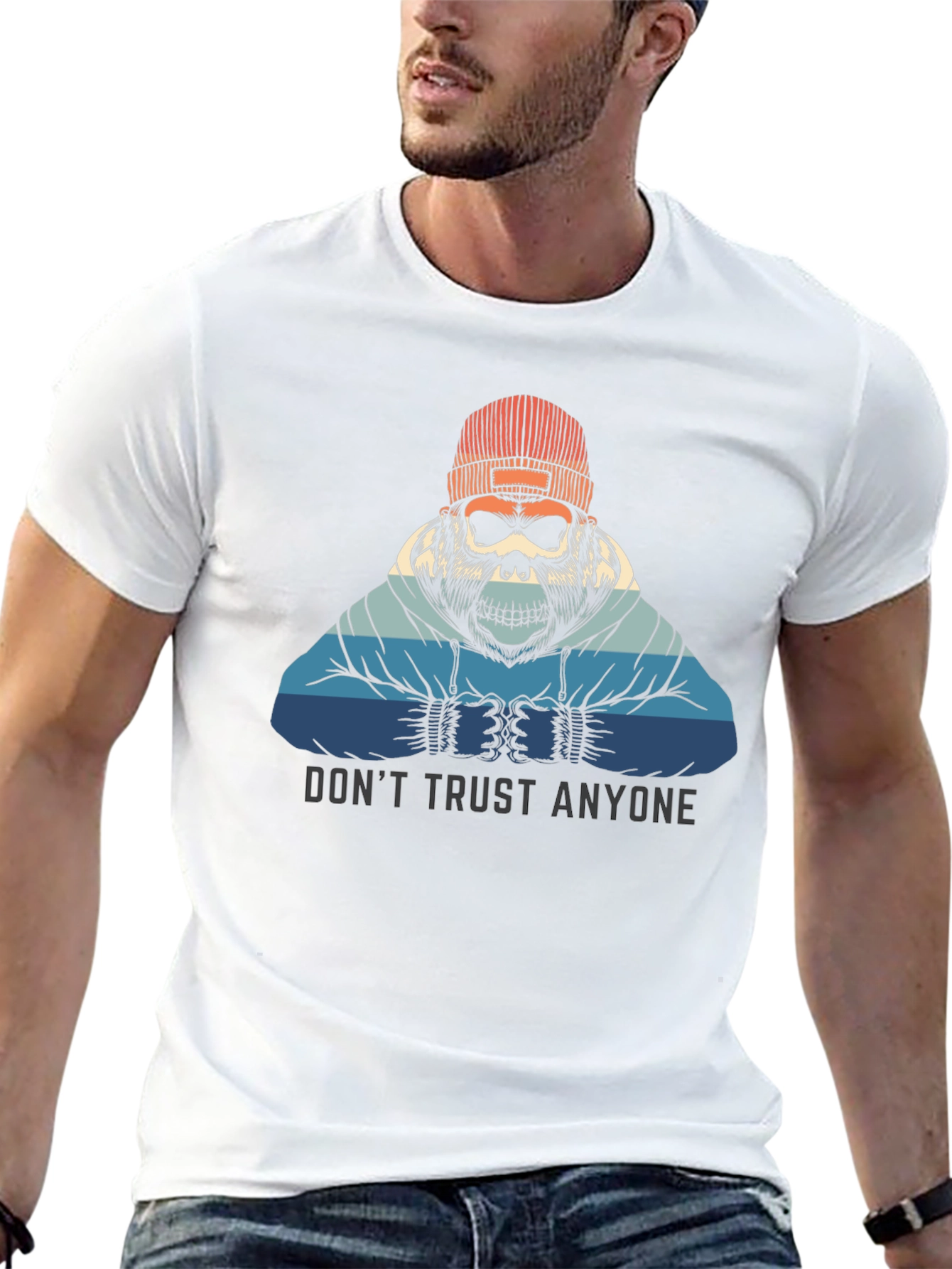 Dont Trust Anyone Graphic Tee - Skull Gorilla