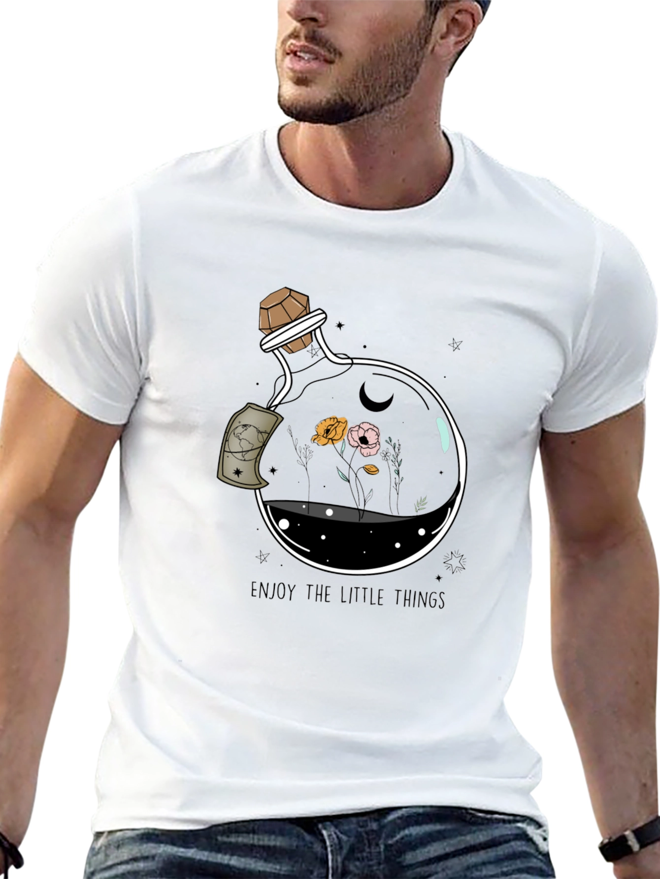 Enjoy the Little Things Graphic Tee - Black