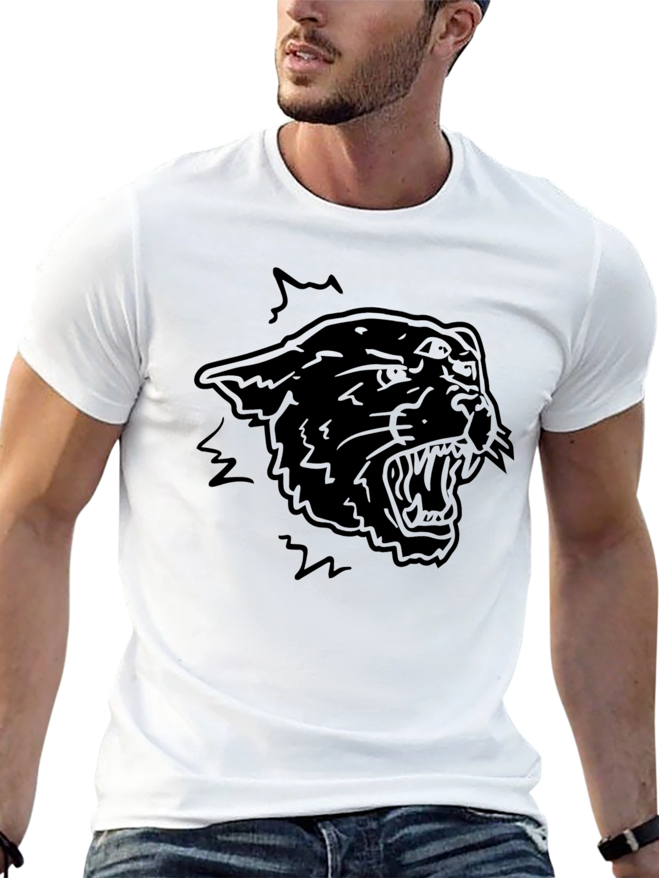 Black Panther Graphic T-Shirt - Mens Casual Tee