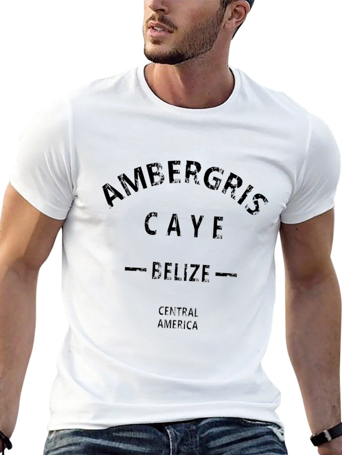 Ambergris Caye Belize Tee - Central America Black T-Shirt