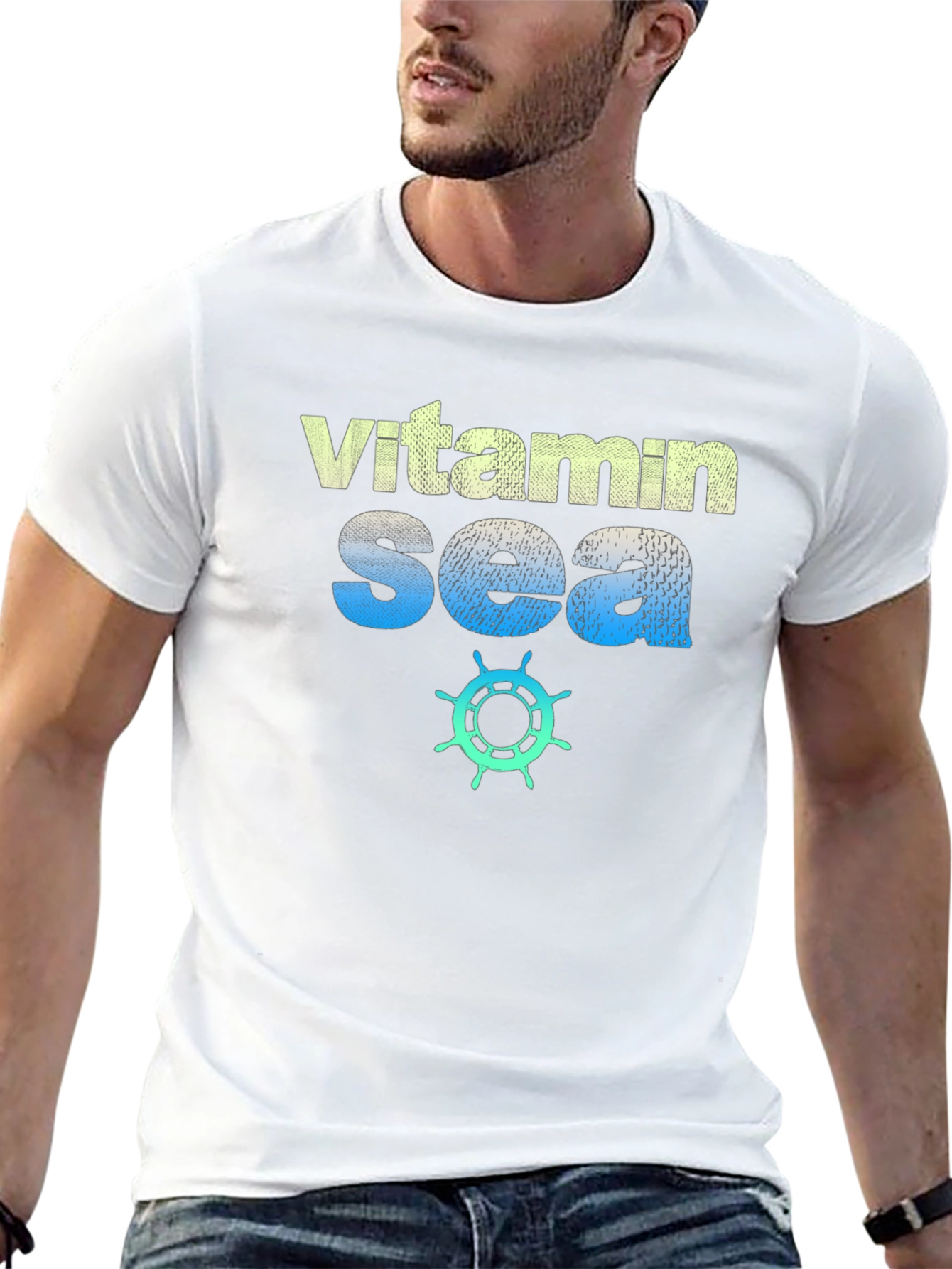 Vitamin Sea Black Graphic Tee