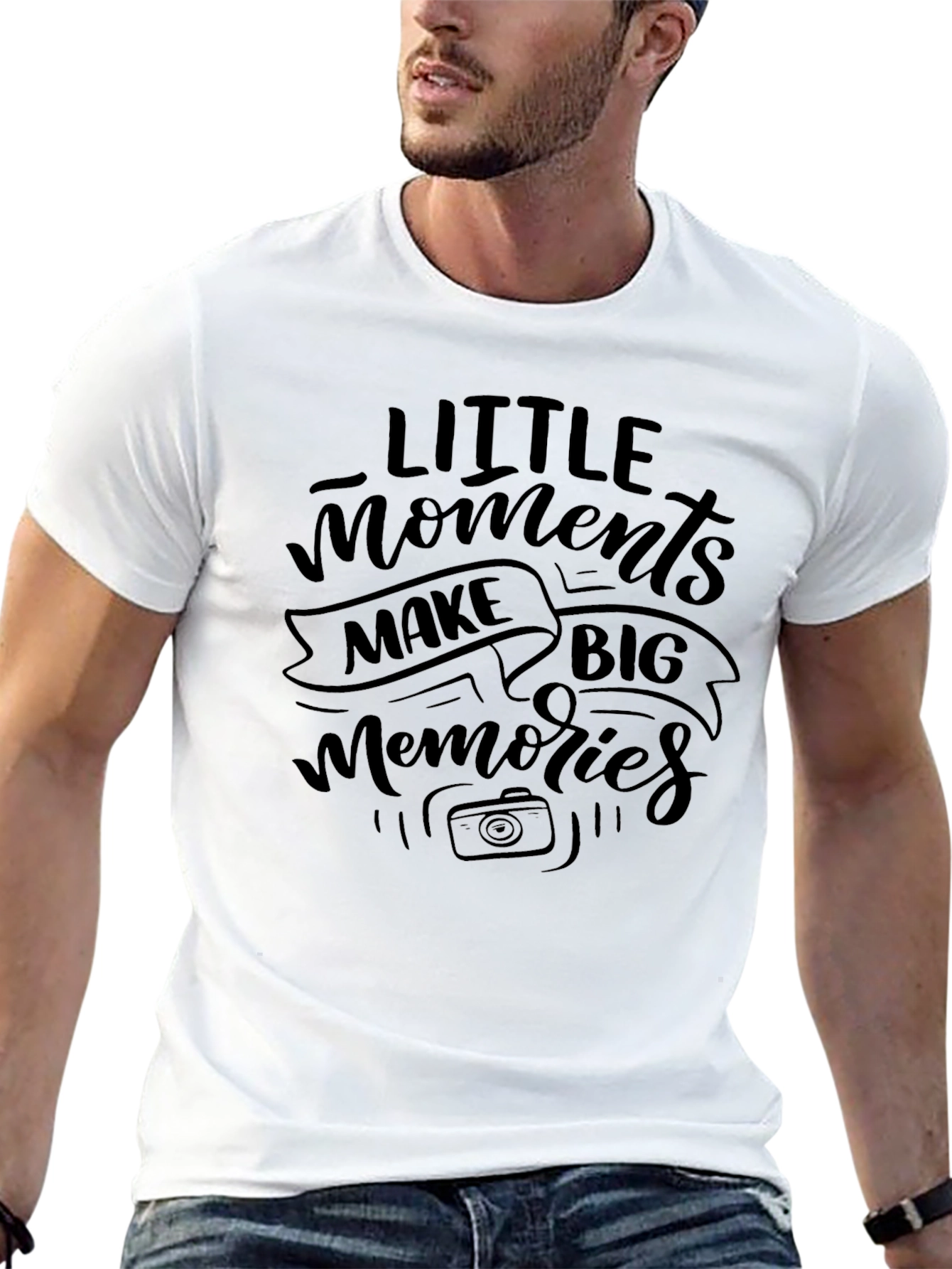 Little Moments Big Memories Graphic Tee - Black