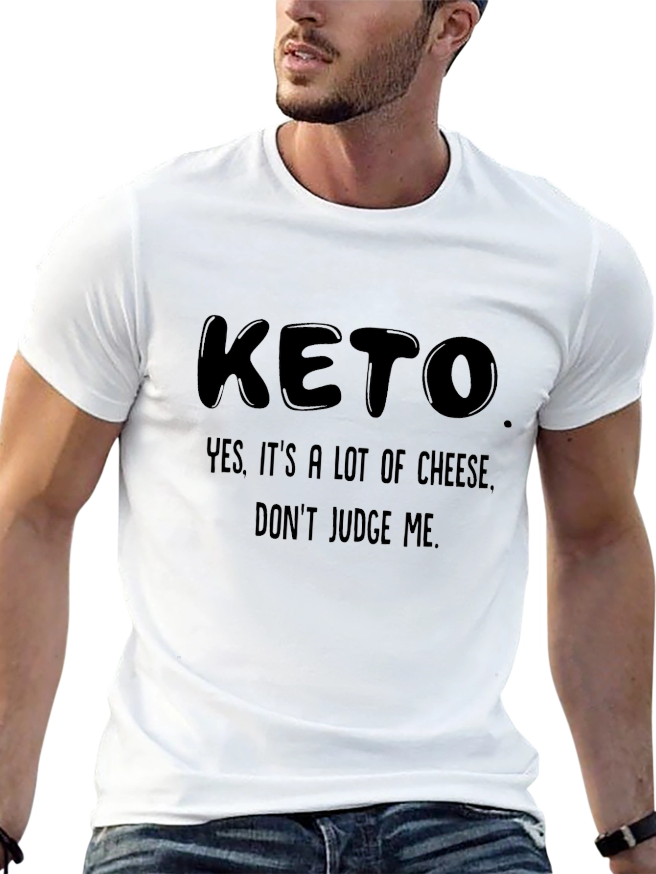 Keto Cheese Humor Graphic Tee