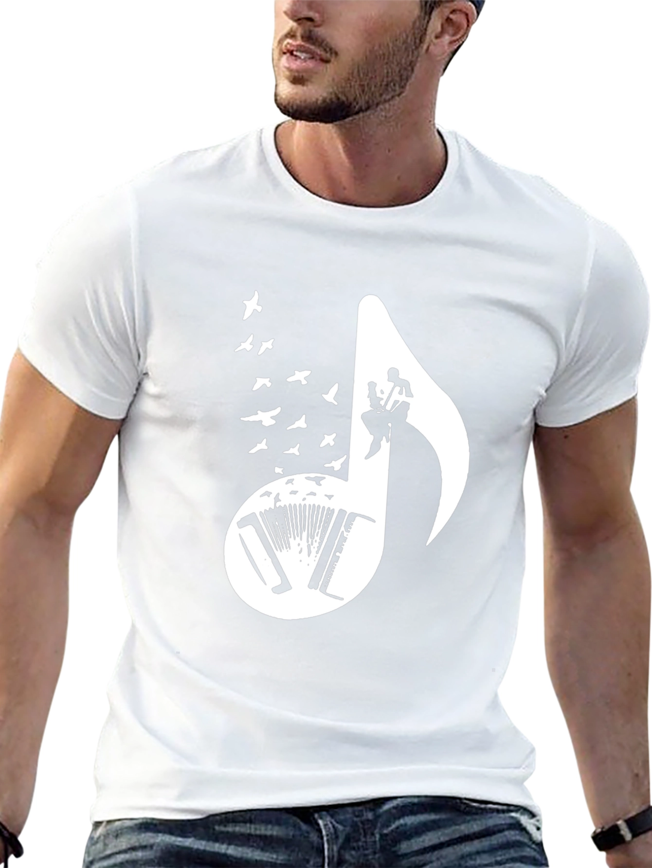 Musical Note Graphic T-Shirt