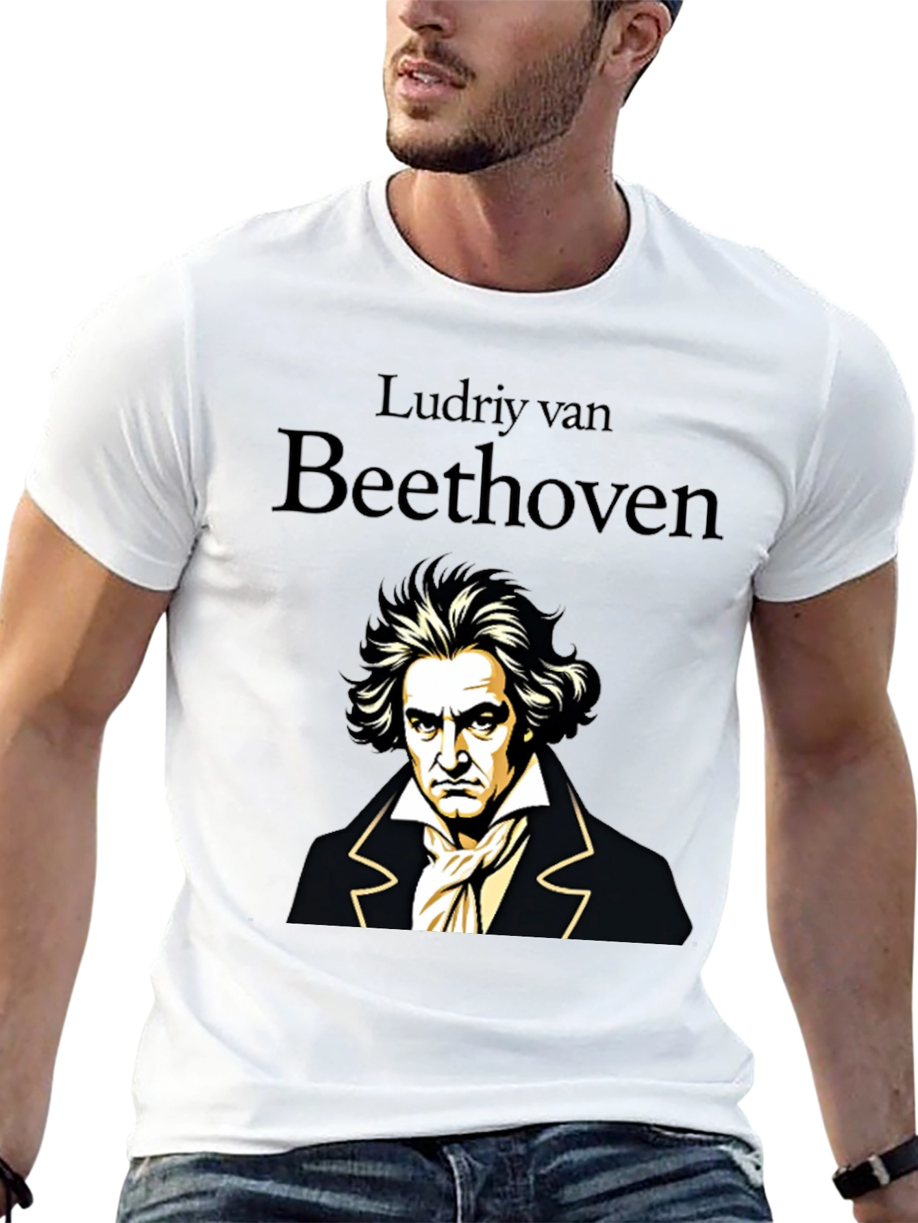 Ludwig van Beethoven Portrait Graphic T-Shirt