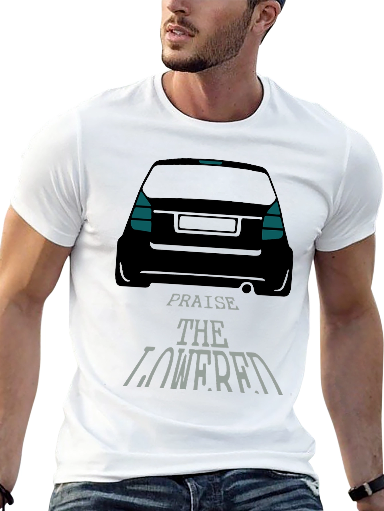 Praise the Lowered Car Enthusiast Black T-Shirt