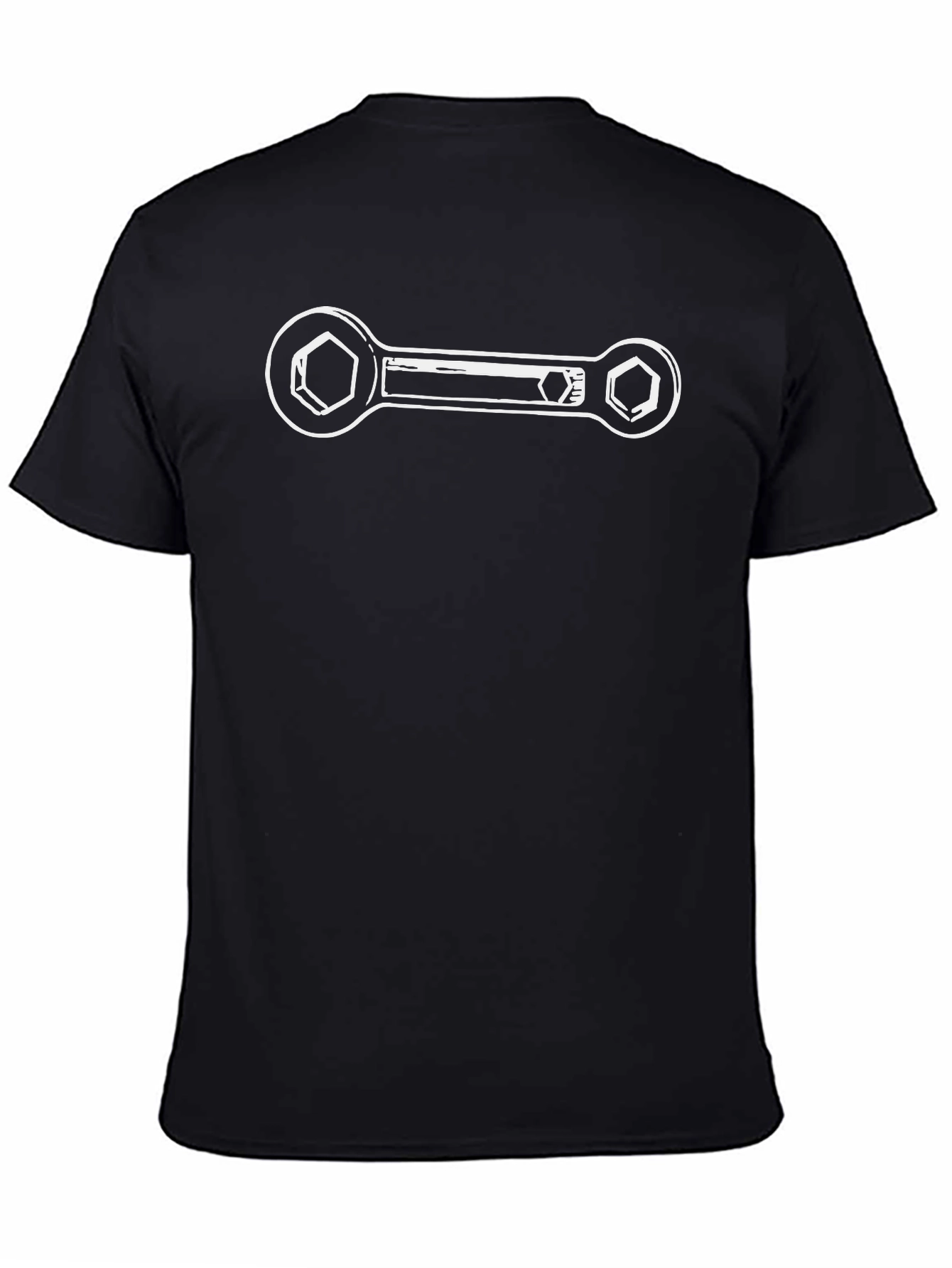Mechanic Wrench Graphic Tee - Black