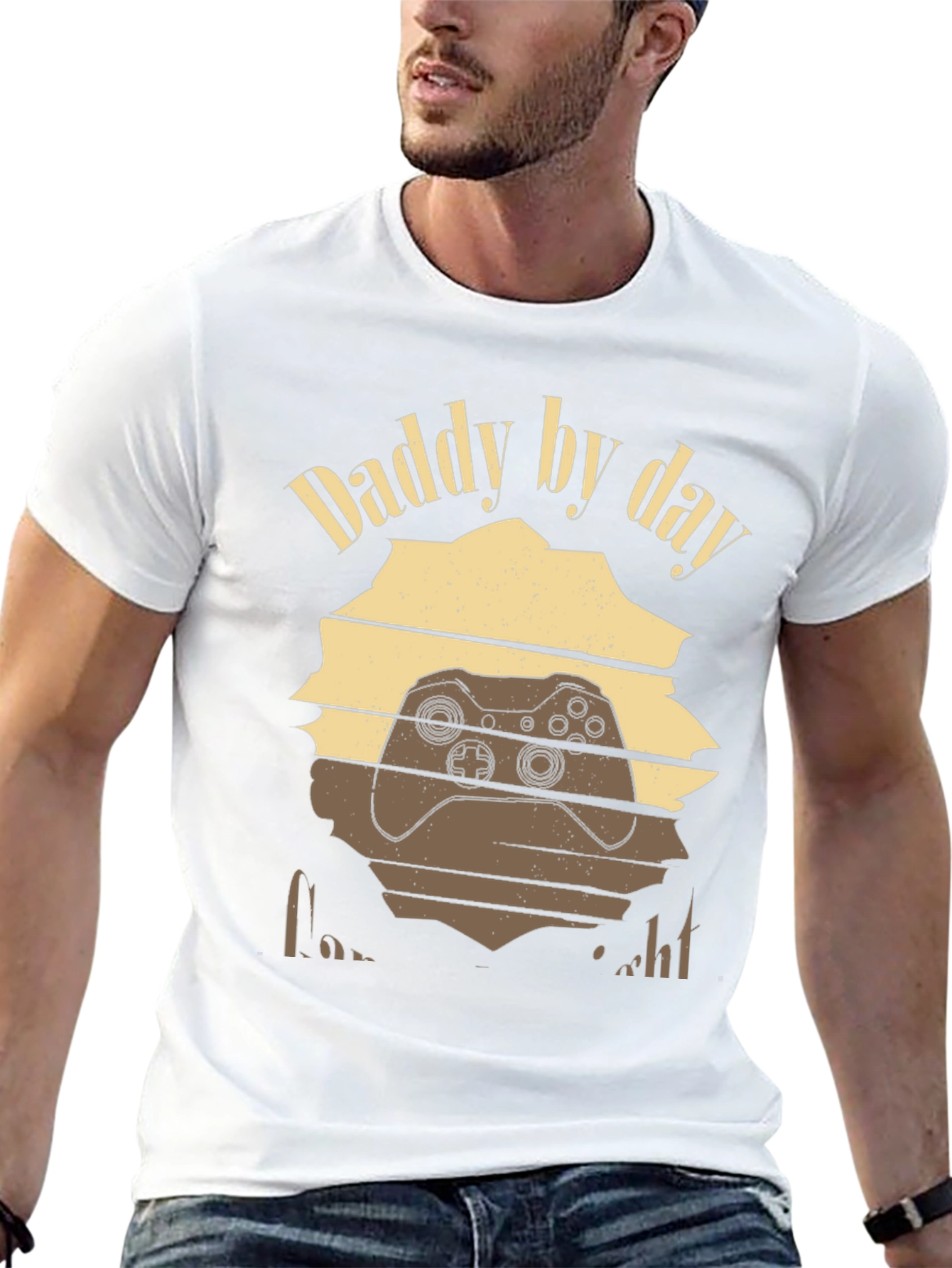 Daddy By Day Gamer By Night Graphic Tee