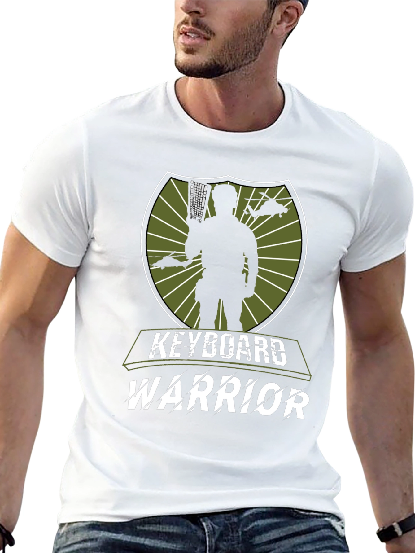 Keyboard Warrior Graphic Tee - Mens Black T-Shirt
