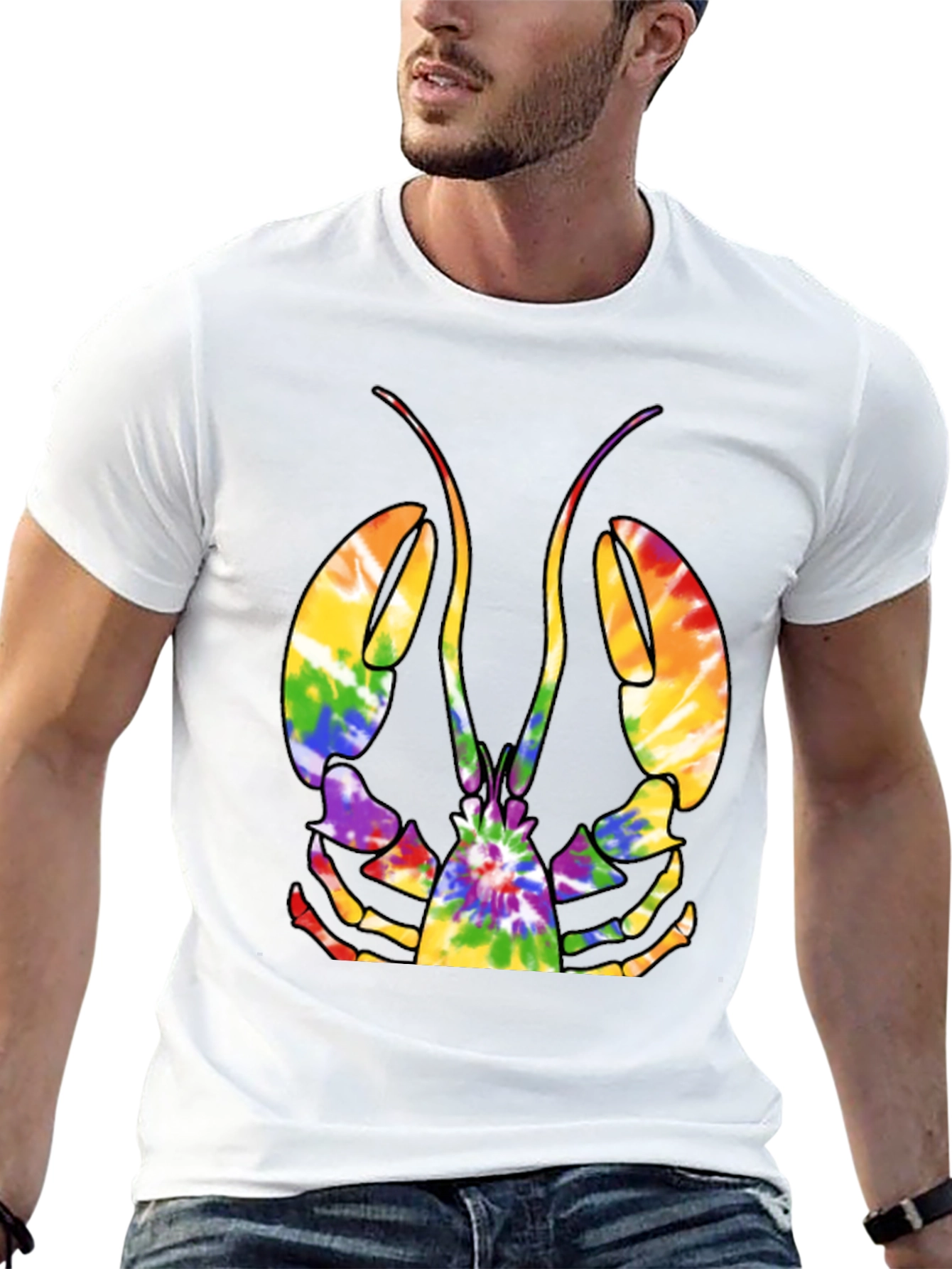 Tie-Dye Lobster Graphic Tee