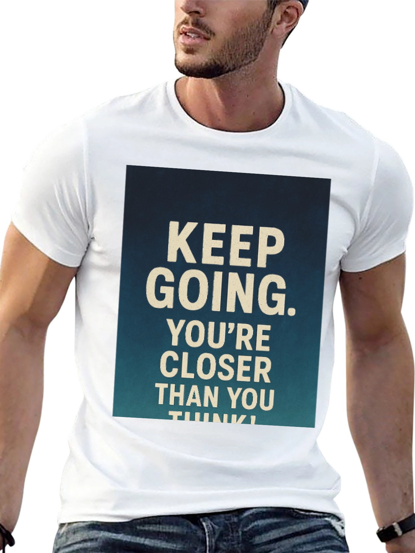 Motivational Graphic T-Shirt - Keep Going!
