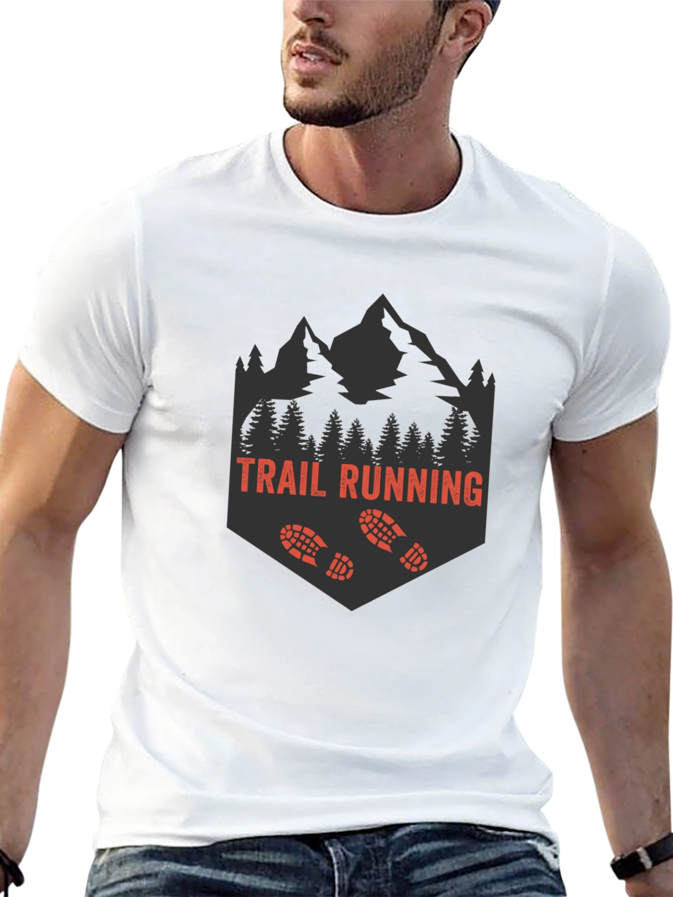 Trail Running Graphic Tee - Adventure Awaits!