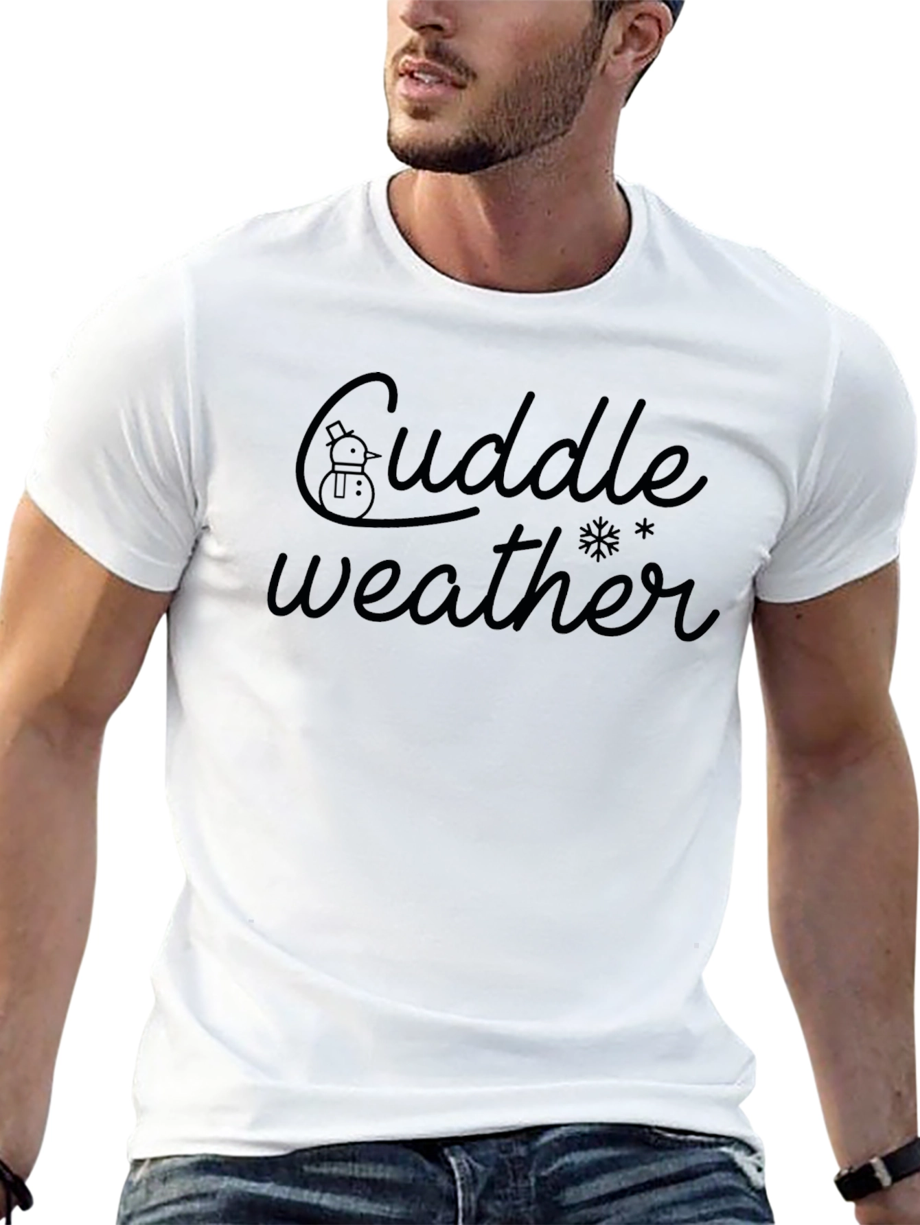 Cuddle Weather Graphic Tee - Winter Comfort