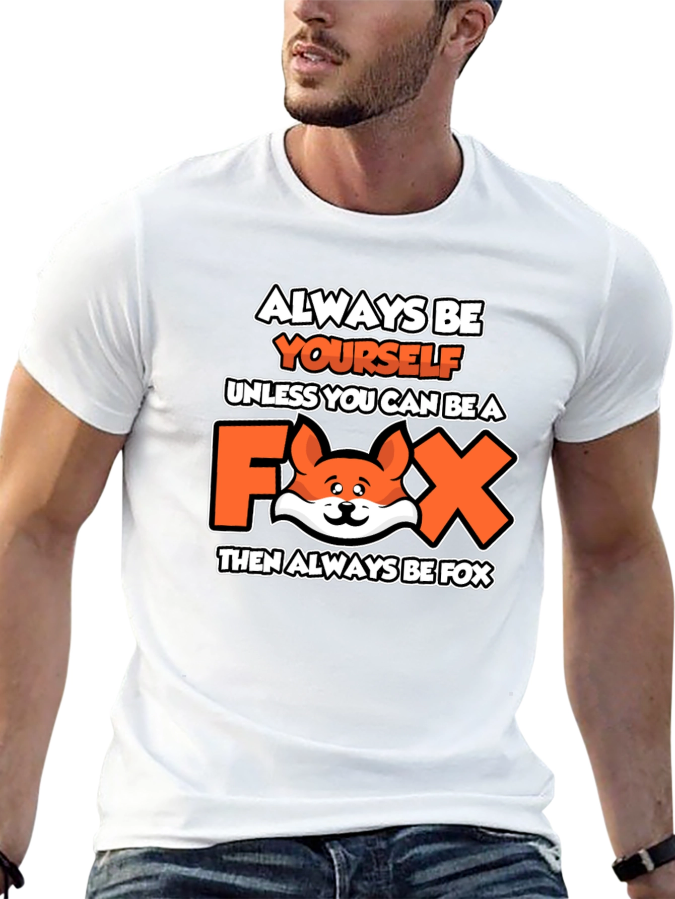 Always Be Yourself Fox Graphic T-Shirt