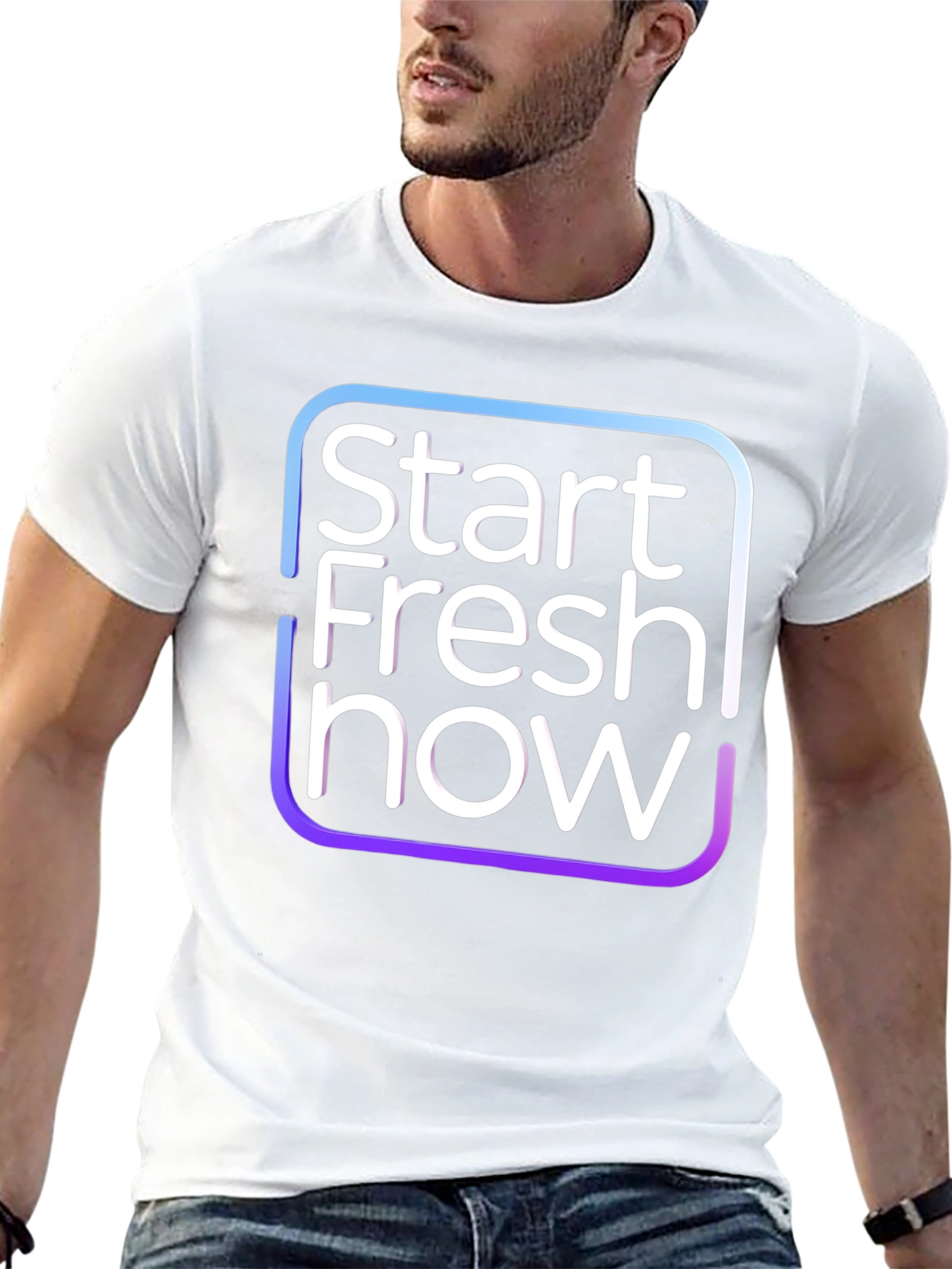 Start Fresh Now Black T-Shirt