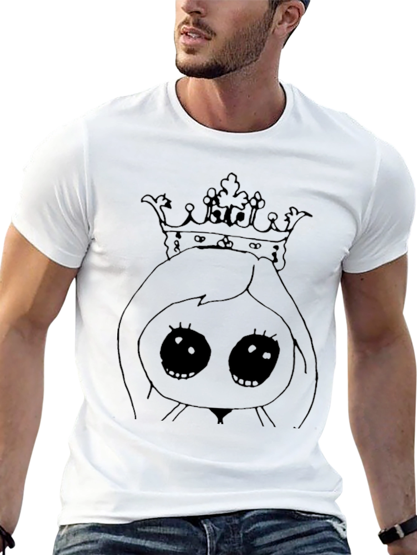 Queen Doodle Black T-Shirt