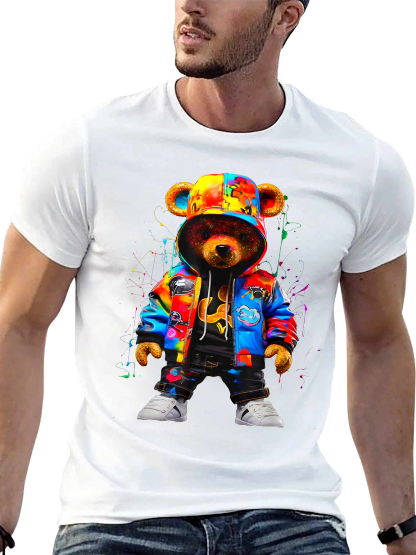 Urban Teddy Bear Graphic Tee