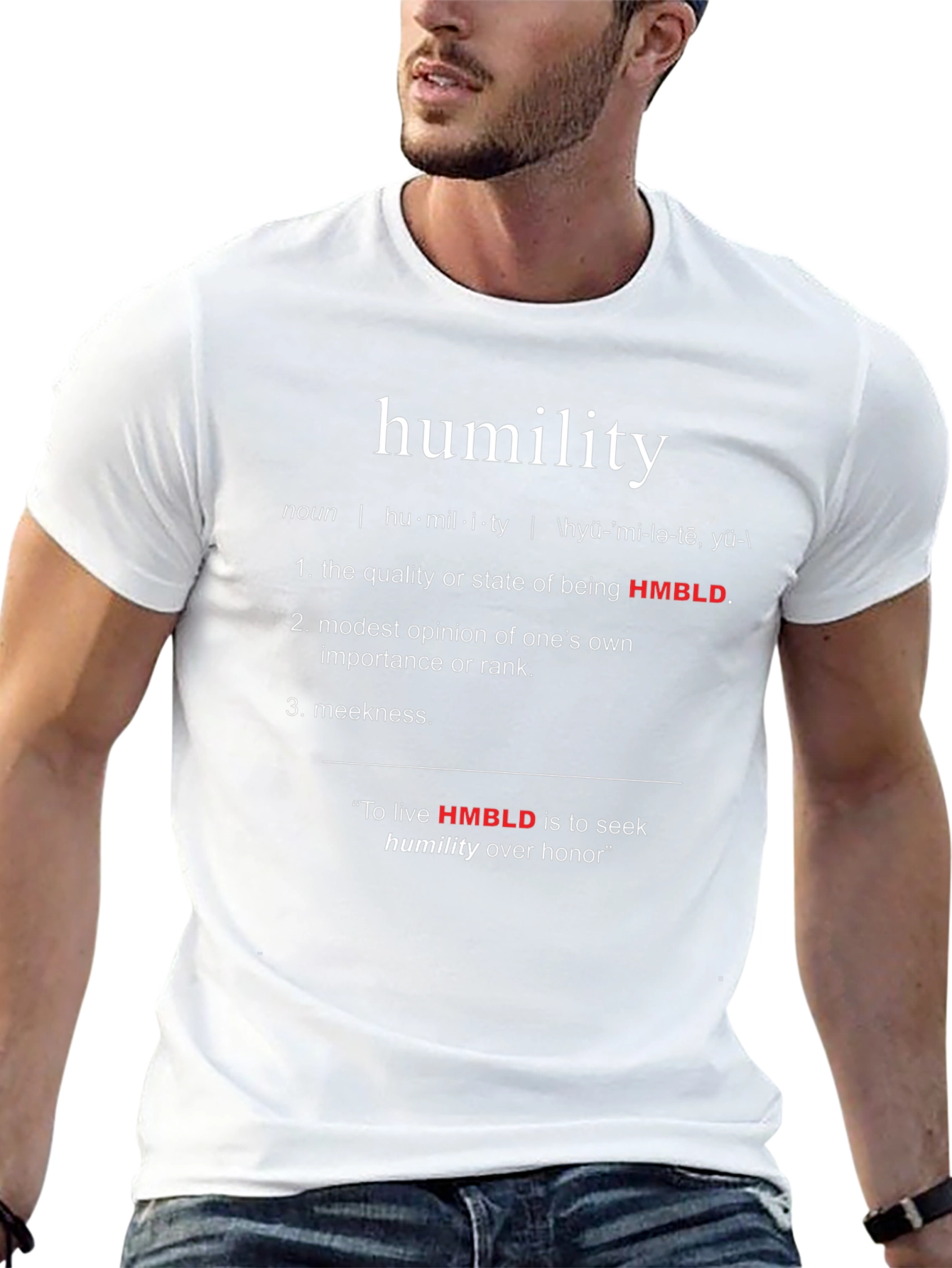 Humility Definition Black T-Shirt