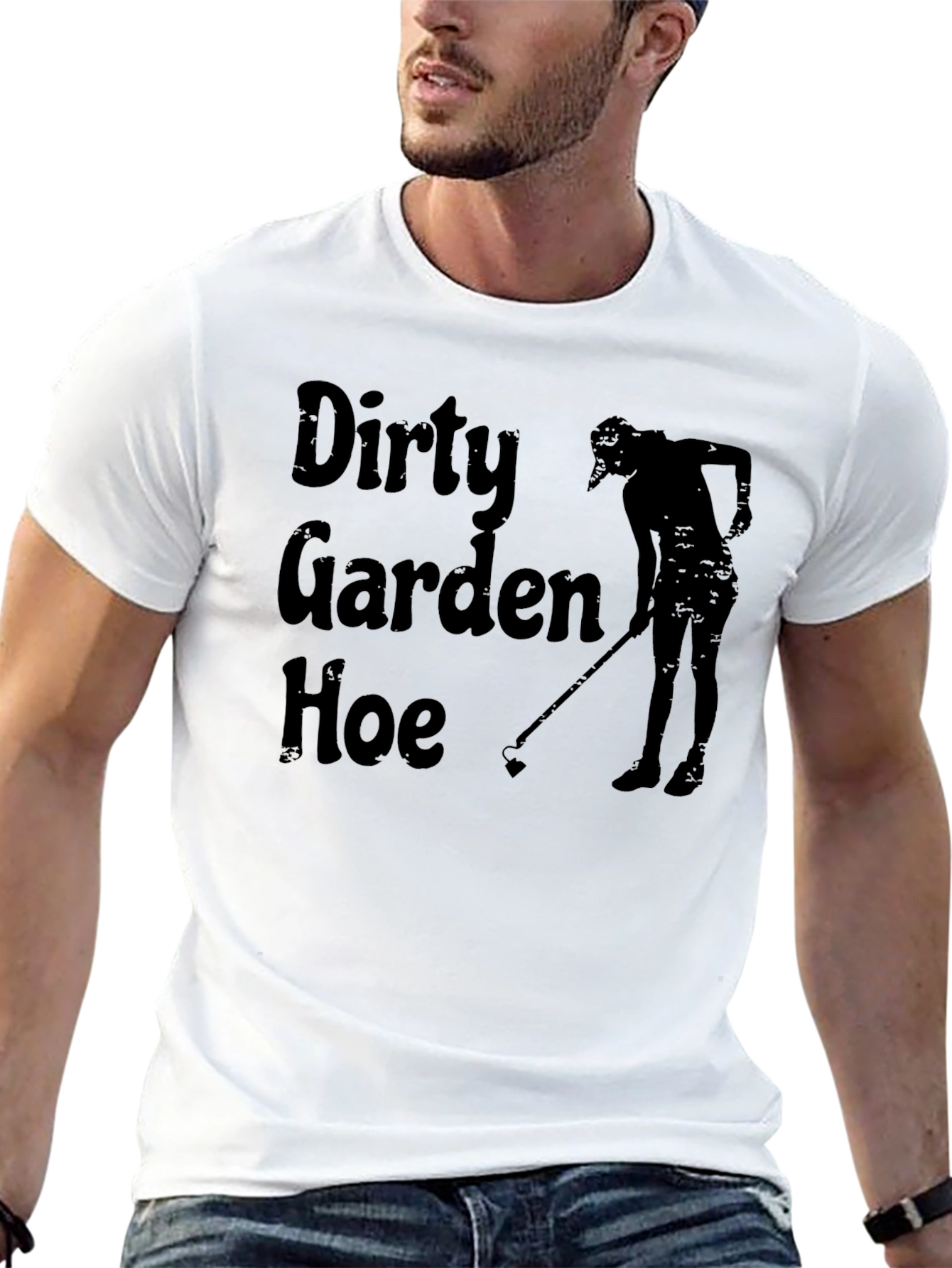 Dirty Garden Hoe T-Shirt - Black Graphic Tee