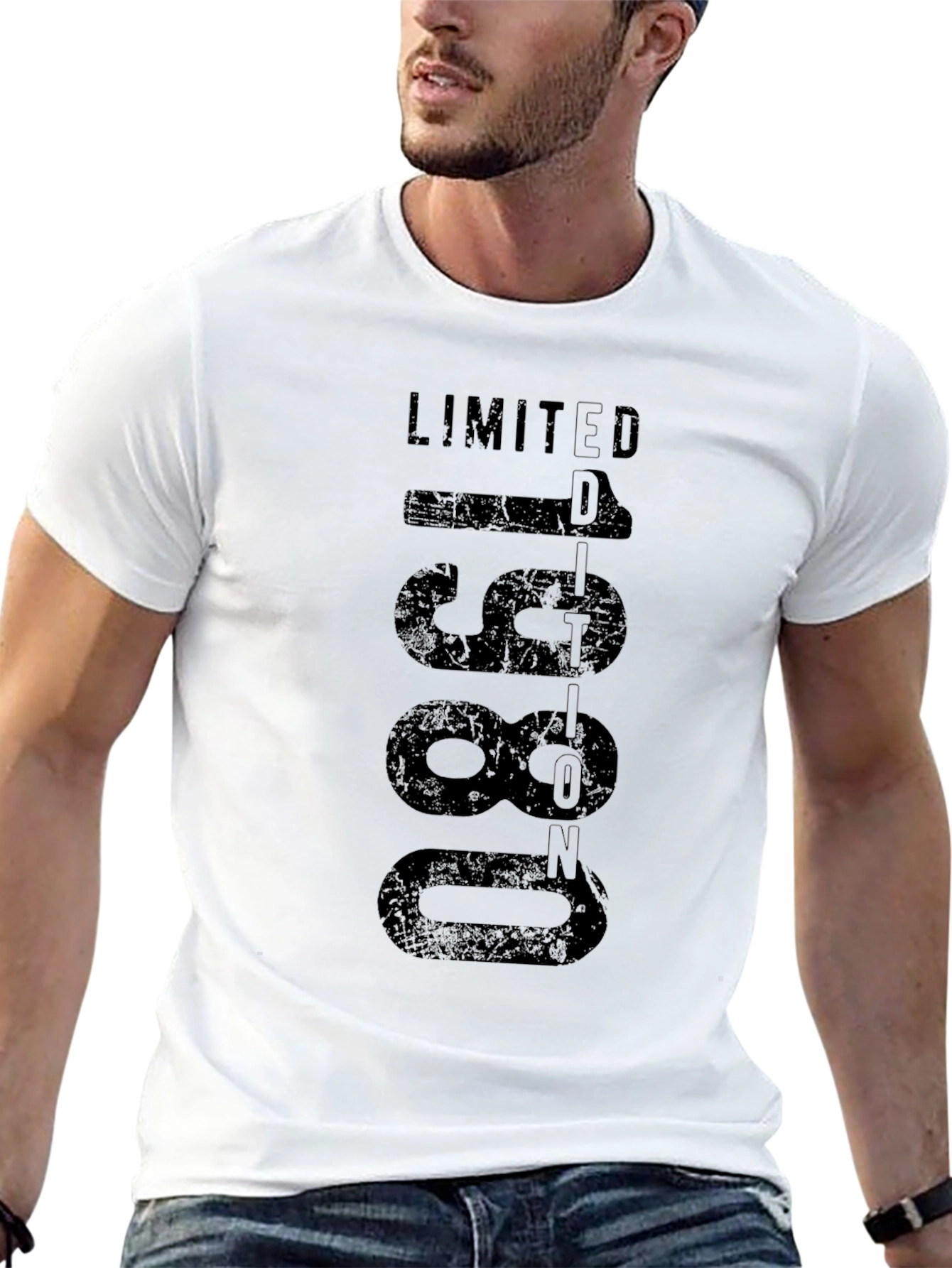 Limited Edition 1980 Black Graphic T-Shirt