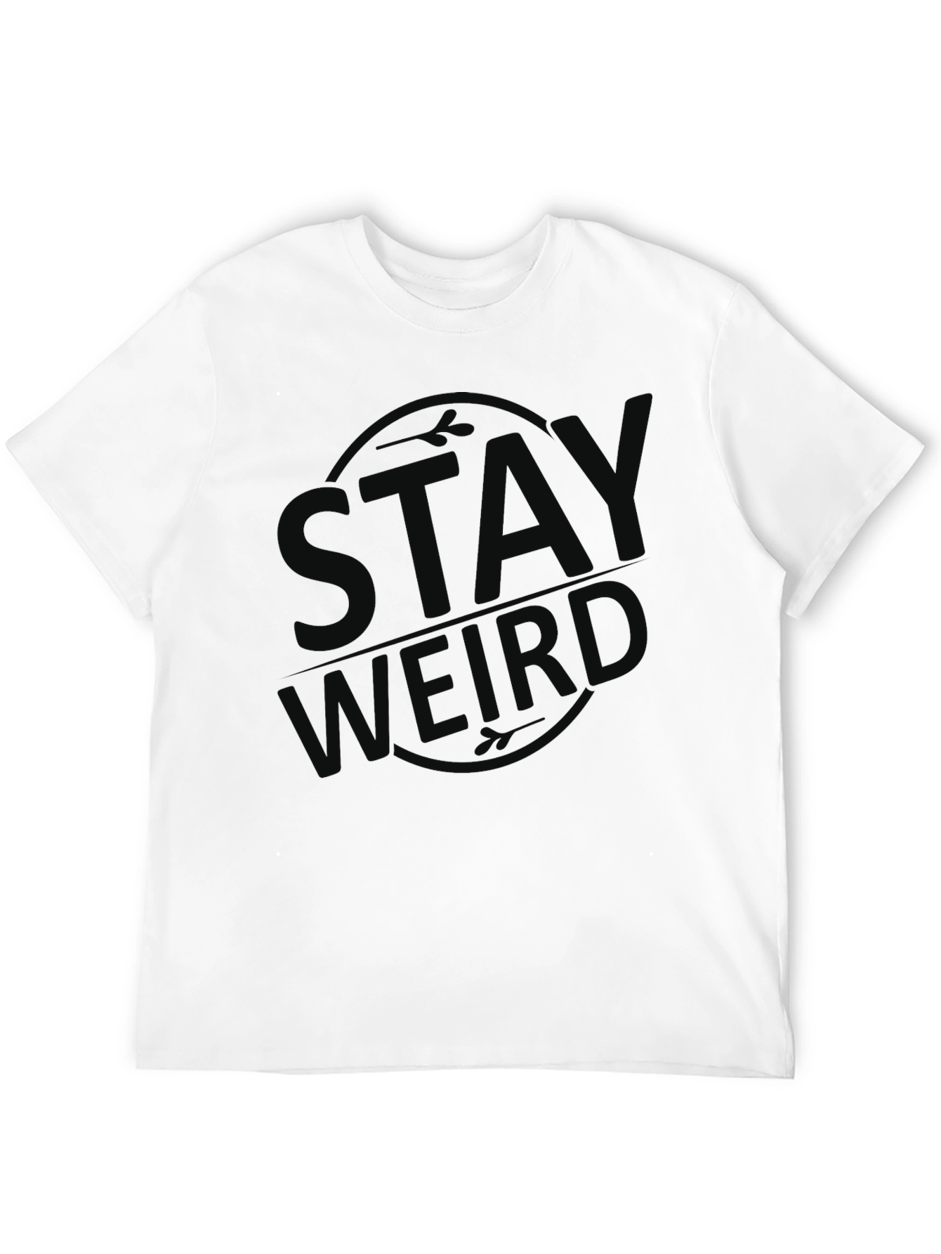 Stay Weird Black Graphic Tee