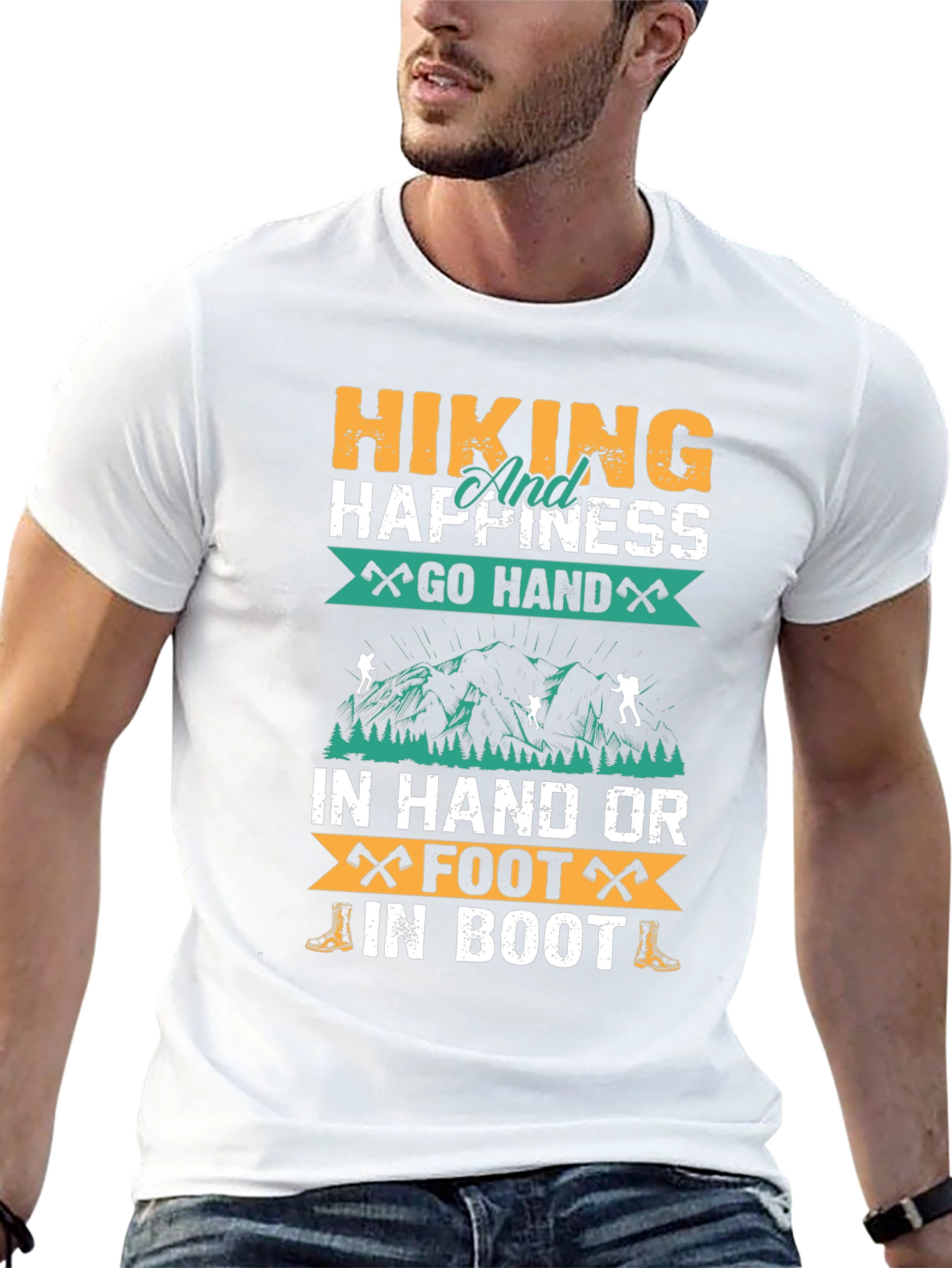 Hiking Happiness Graphic T-Shirt