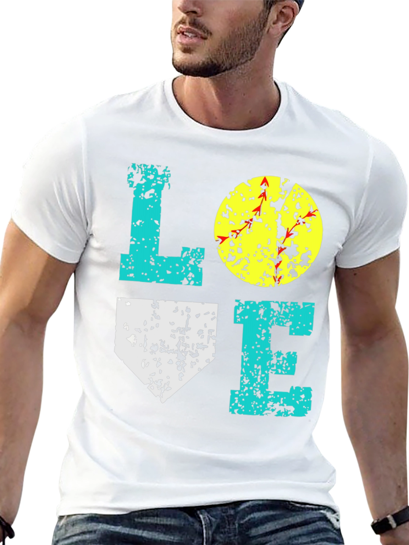 Love Softball Graphic Tee