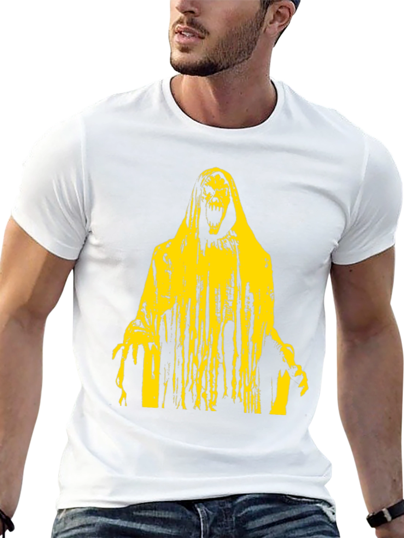 Grim Reaper Graphic Tee - Black Cotton T-Shirt