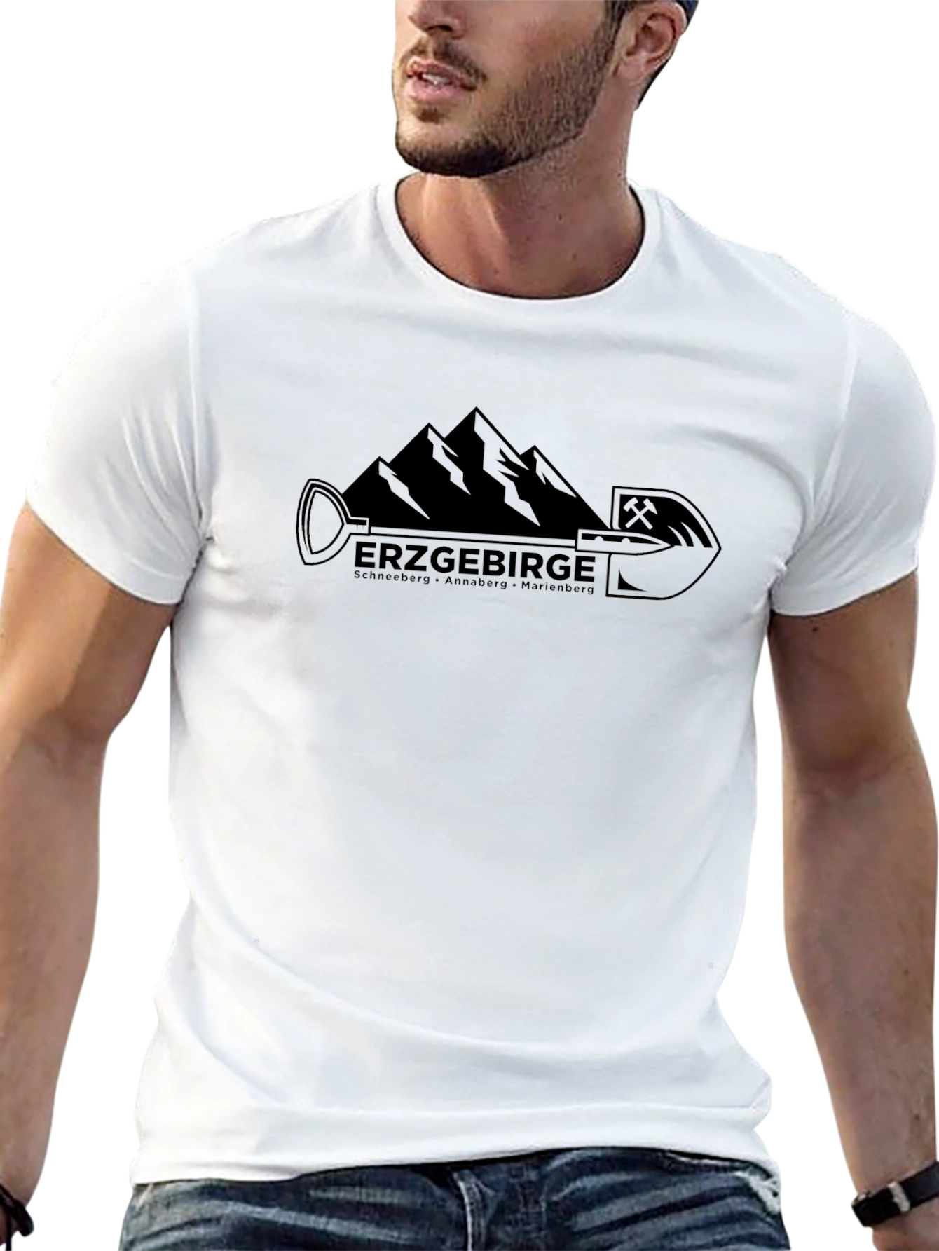 Erzgebirge Mountain T-Shirt - Black