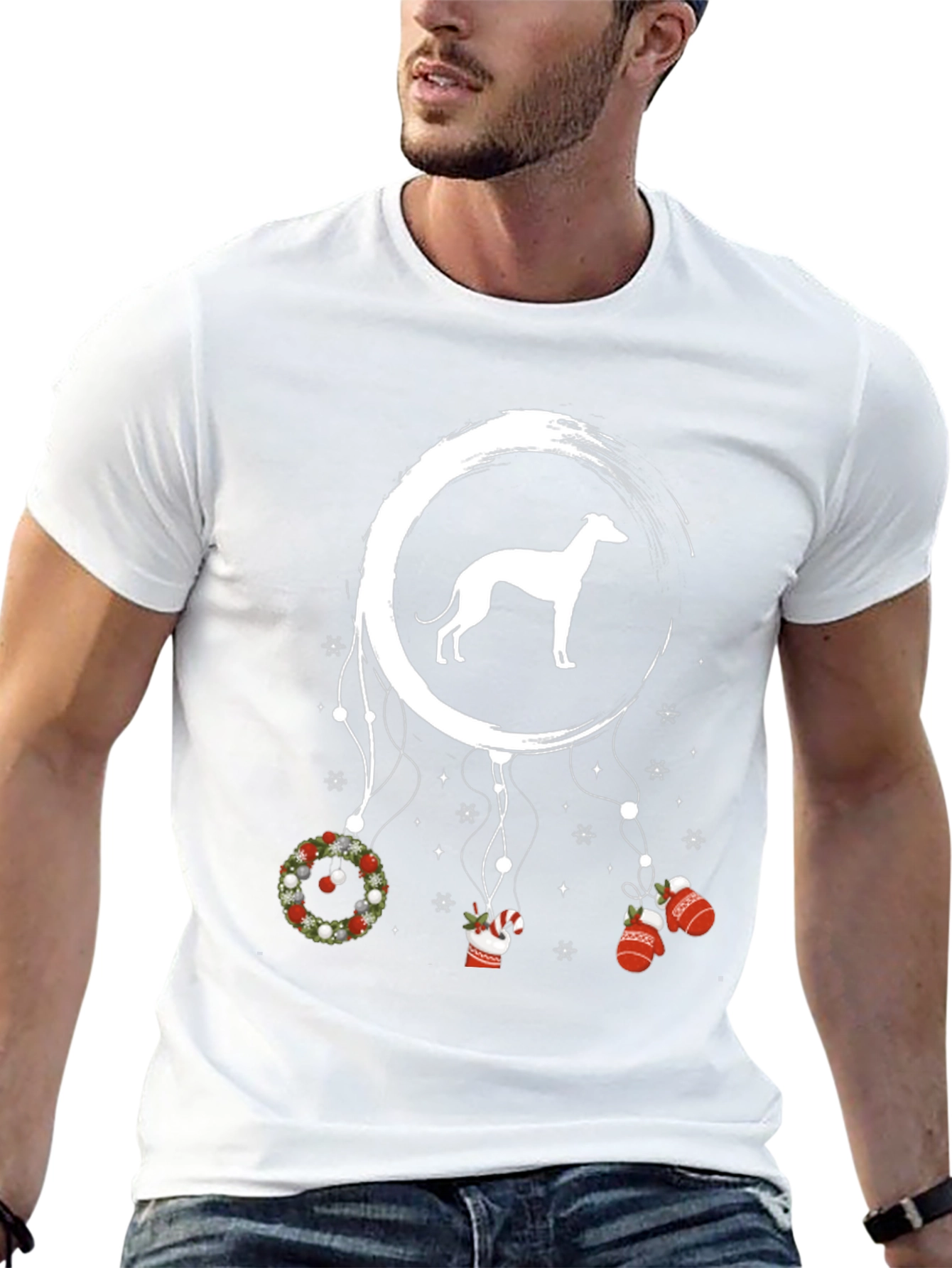 Greyhound Christmas Dreamcatcher T-Shirt