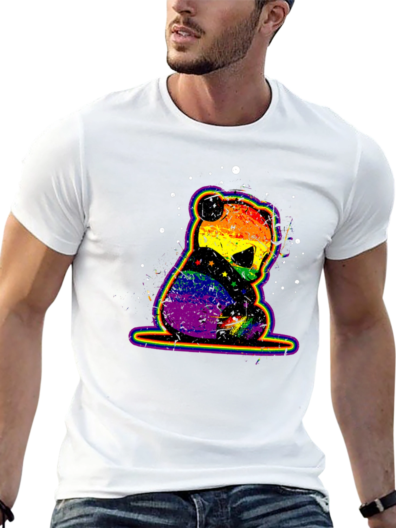 Rainbow Pride Panda Graphic Tee