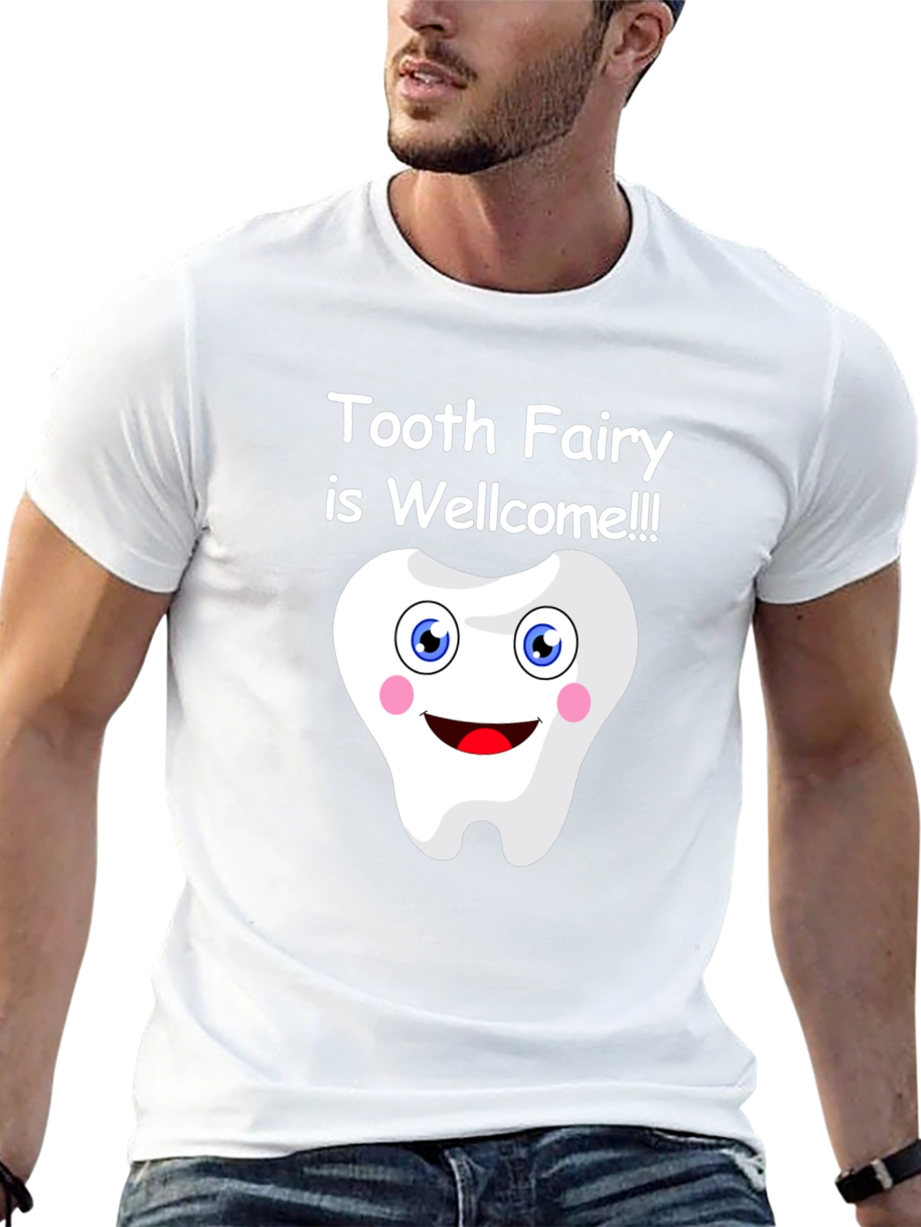 Tooth Fairy Welcome Graphic Tee - Fun Dentist Shirt