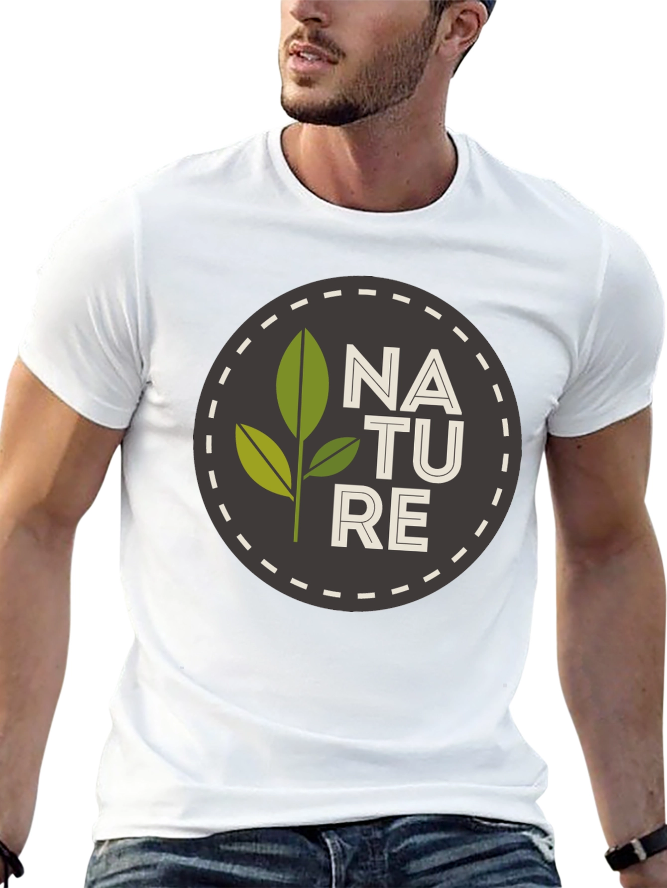 Nature Graphic Black T-Shirt