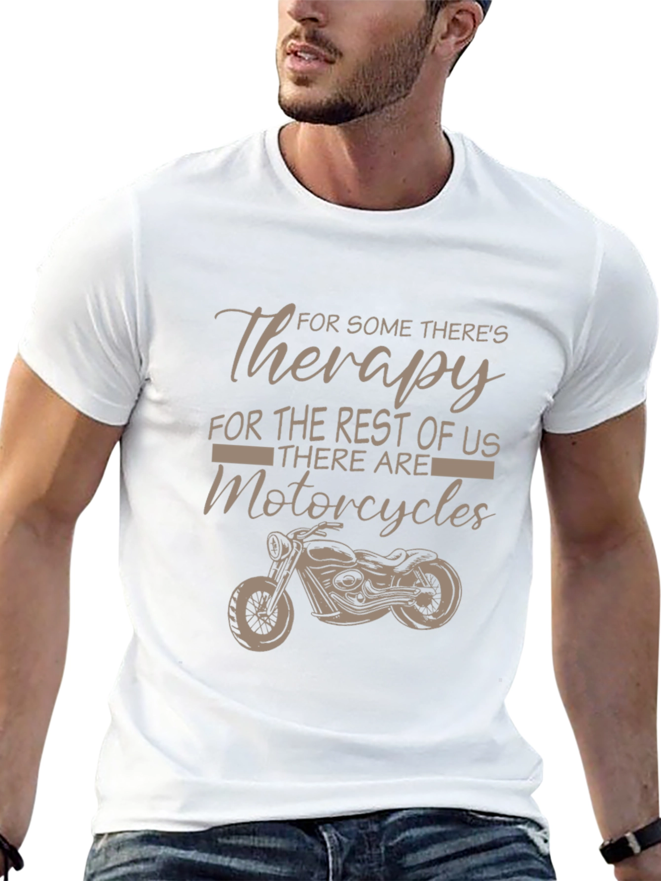 Motorcycle Therapy Graphic Tee - Riders Essential