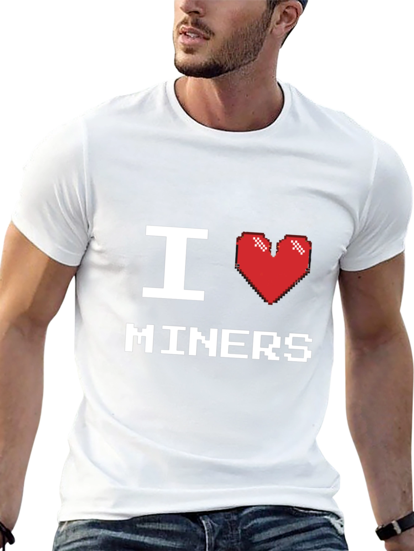 I Heart Miners T-Shirt - Black Cotton Tee
