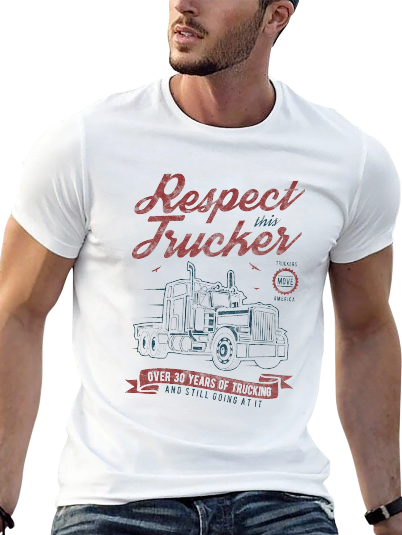 Respect Trucker T-Shirt - 30 Years Trucking Tee