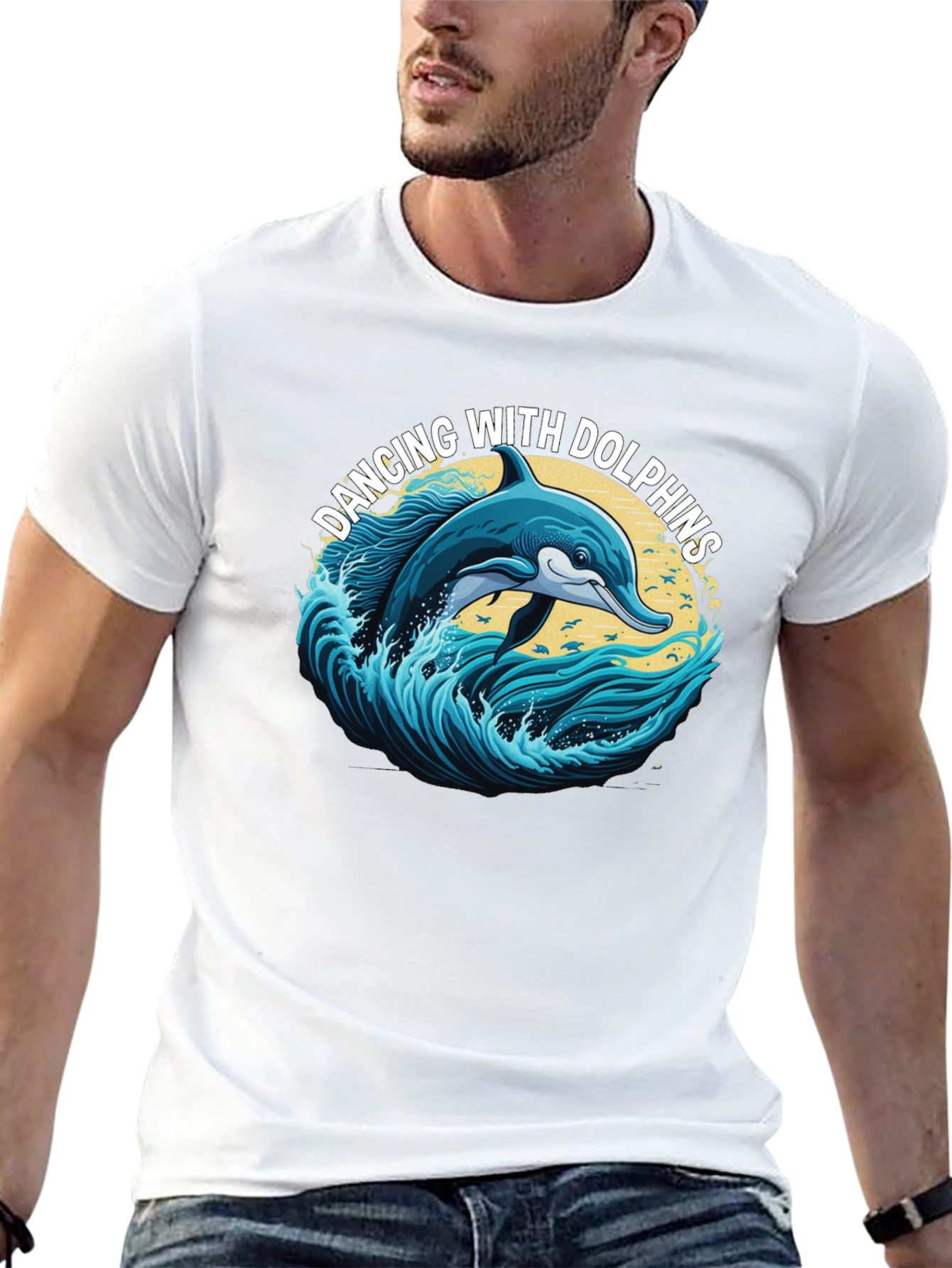Dancing with Dolphins Graphic T-Shirt