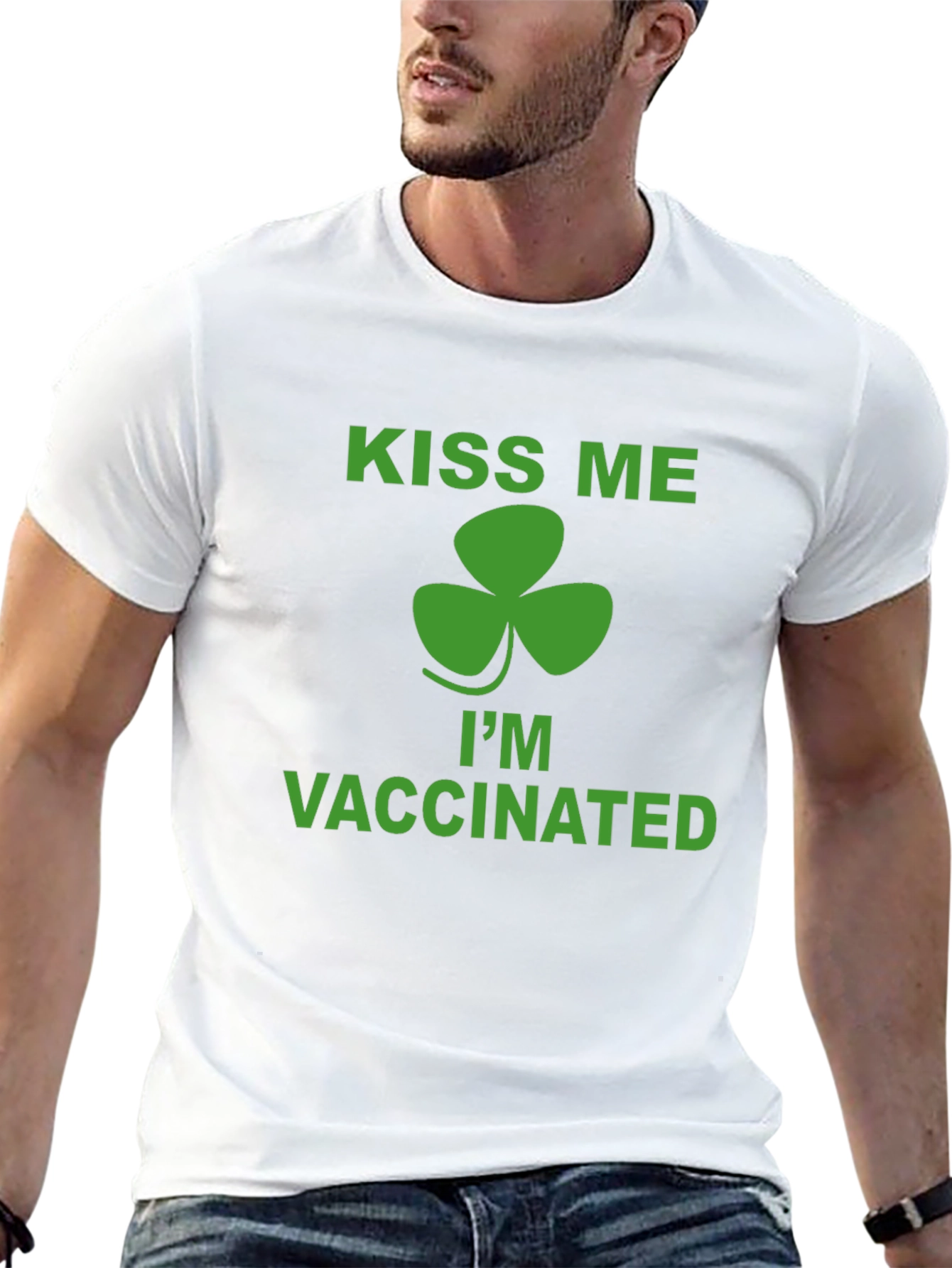 Kiss Me Im Vaccinated St. Patricks Day T-Shirt
