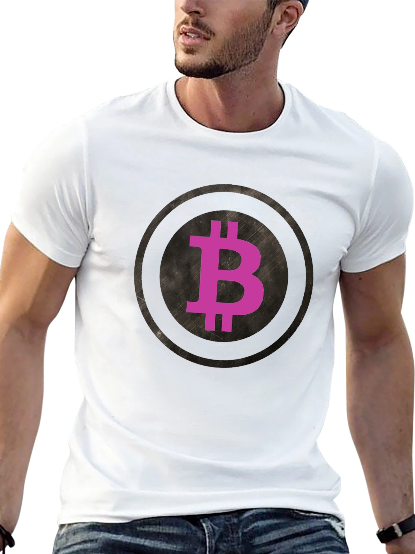 Bitcoin Crypto Currency Graphic Tee - Black