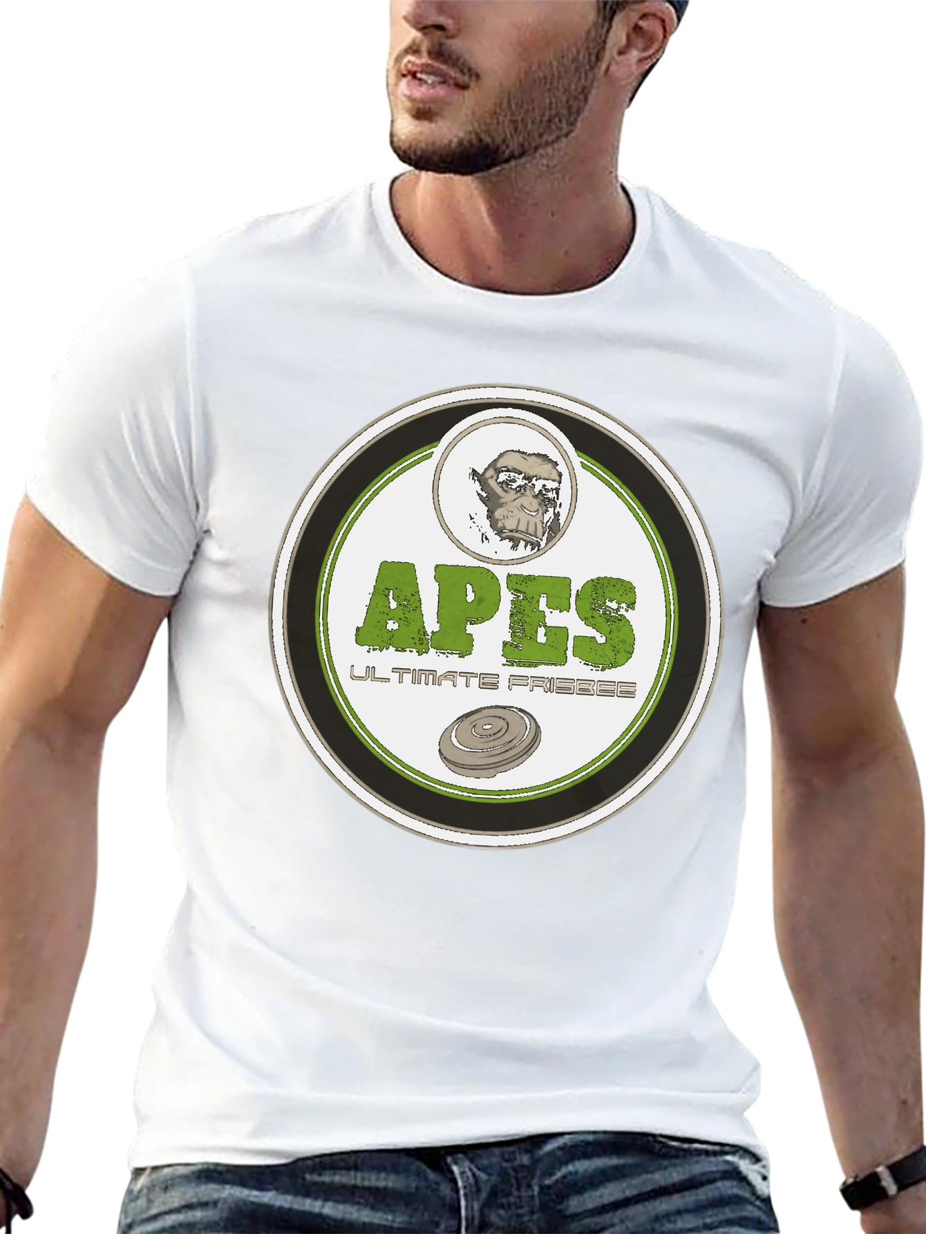 Apes Ultimate Frisbee Black T-Shirt