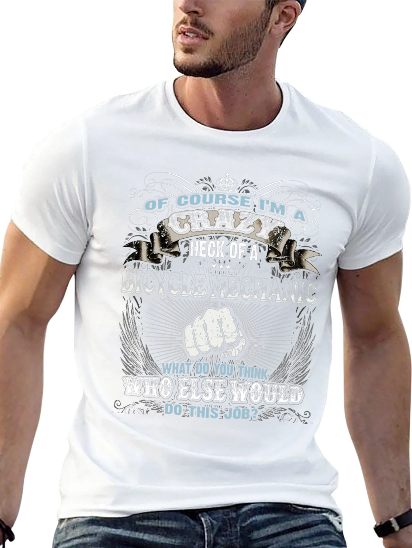 Crazy Bicycle Mechanic T-Shirt
