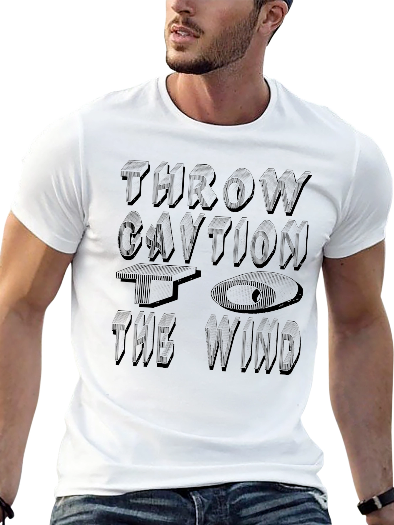 Throw Caution To The Wind Graphic T-Shirt